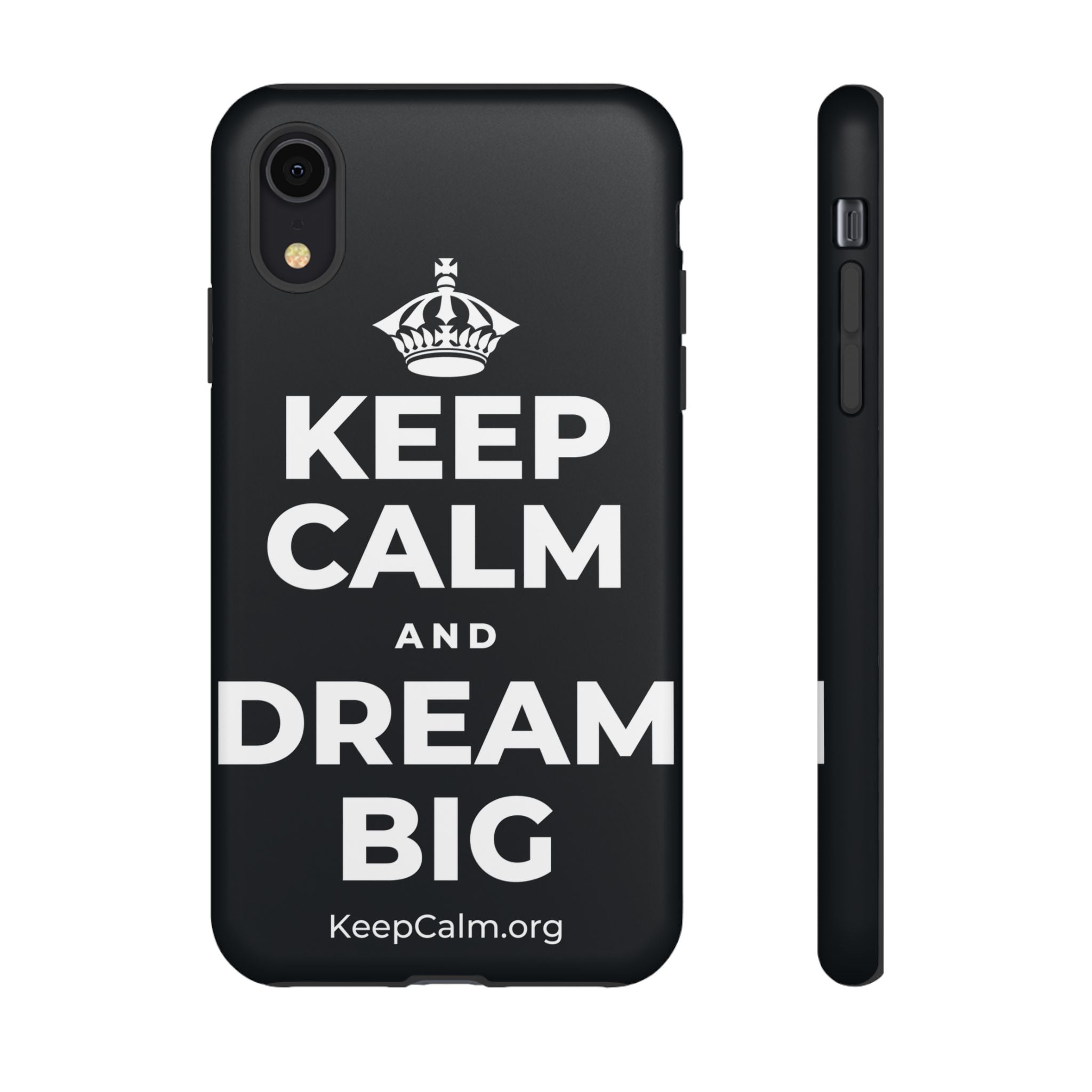 KEEP CALM AND DREAM BIG Phone Case (Dark)