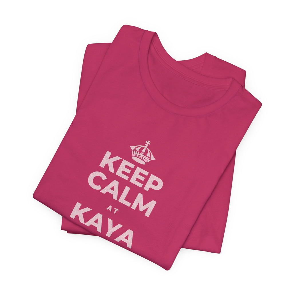 KEEP CALM AT KAYA MONG MATUTO NG KAHIT ANO T-Shirt (Baby Blue–Silver)