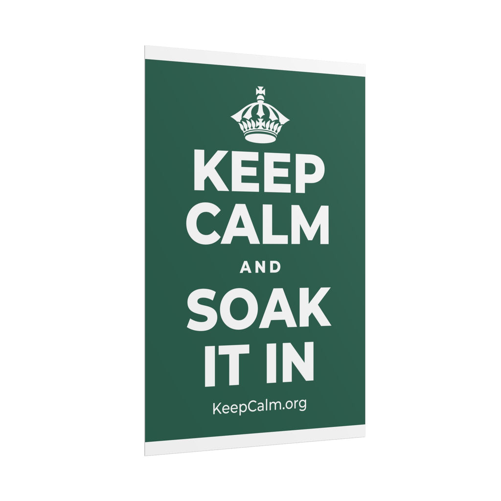 KEEP CALM AND SOAK IT IN Poster
