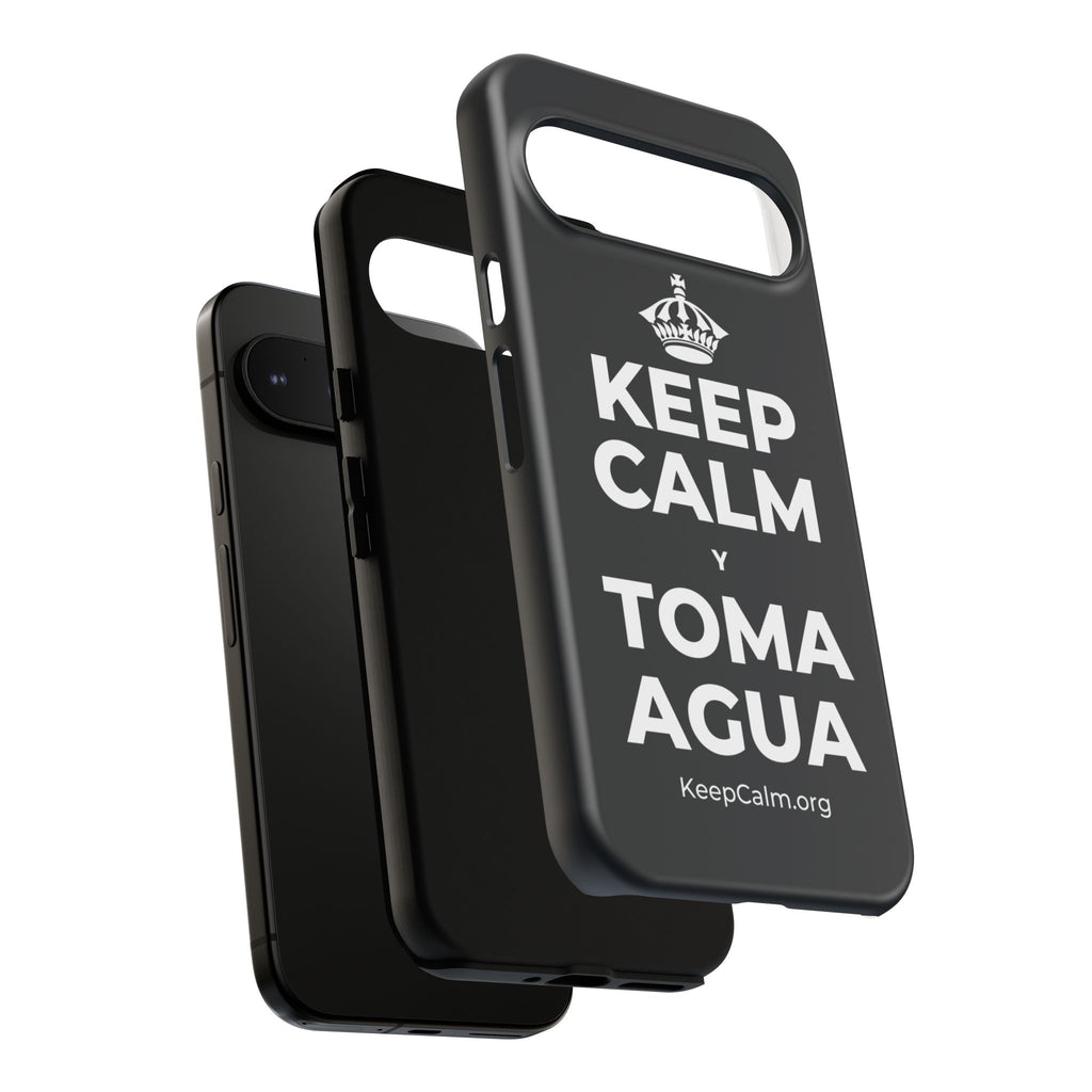 KEEP CALM Y TOMA AGUA Phone Case (Dark)