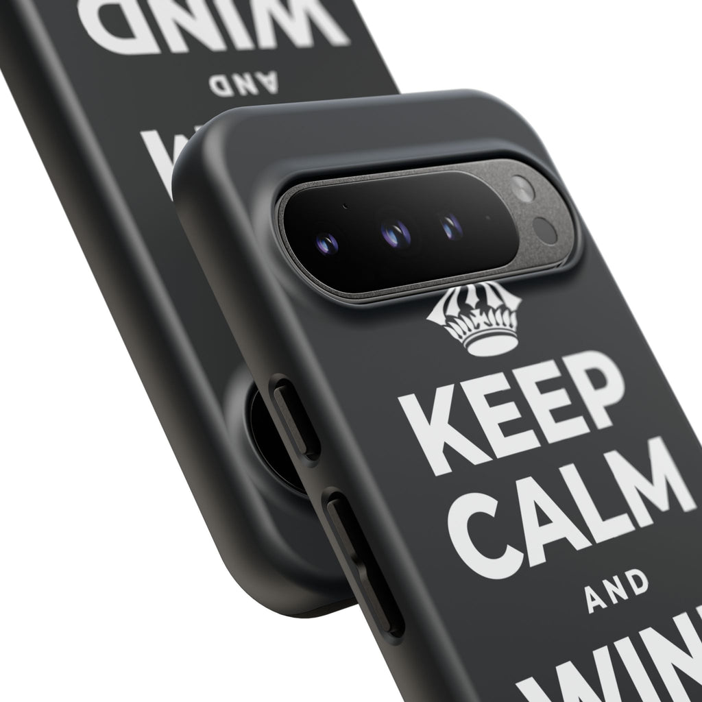 KEEP CALM AND WIND DOWN GENTLY Phone Case (Dark)