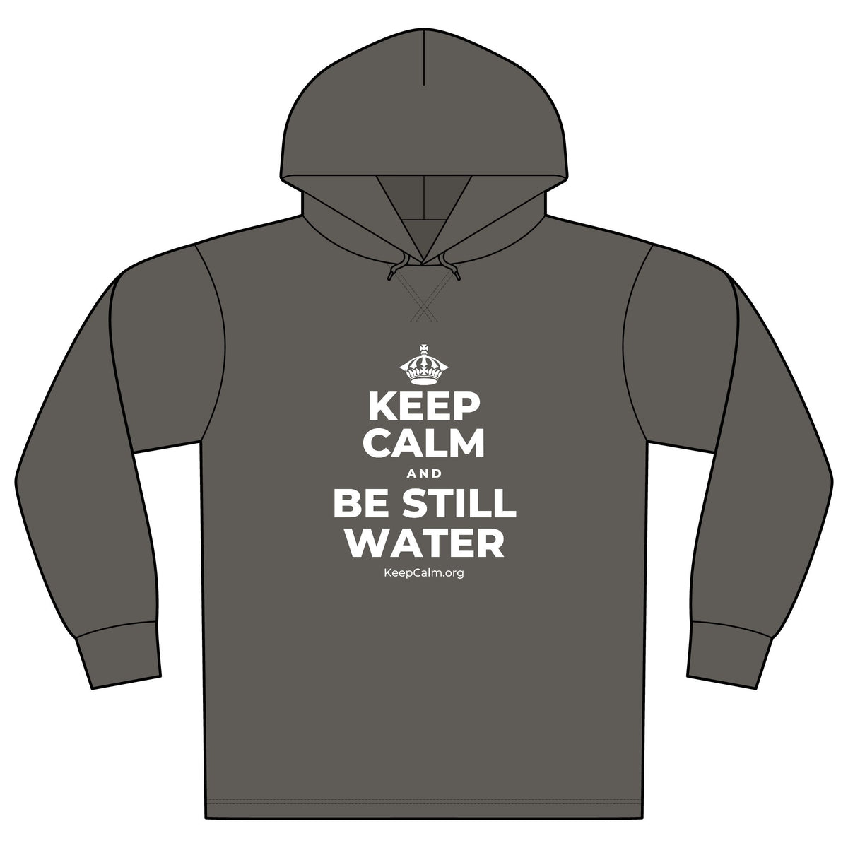 KEEP CALM AND BE STILL WATER Organic Hoodie Tee