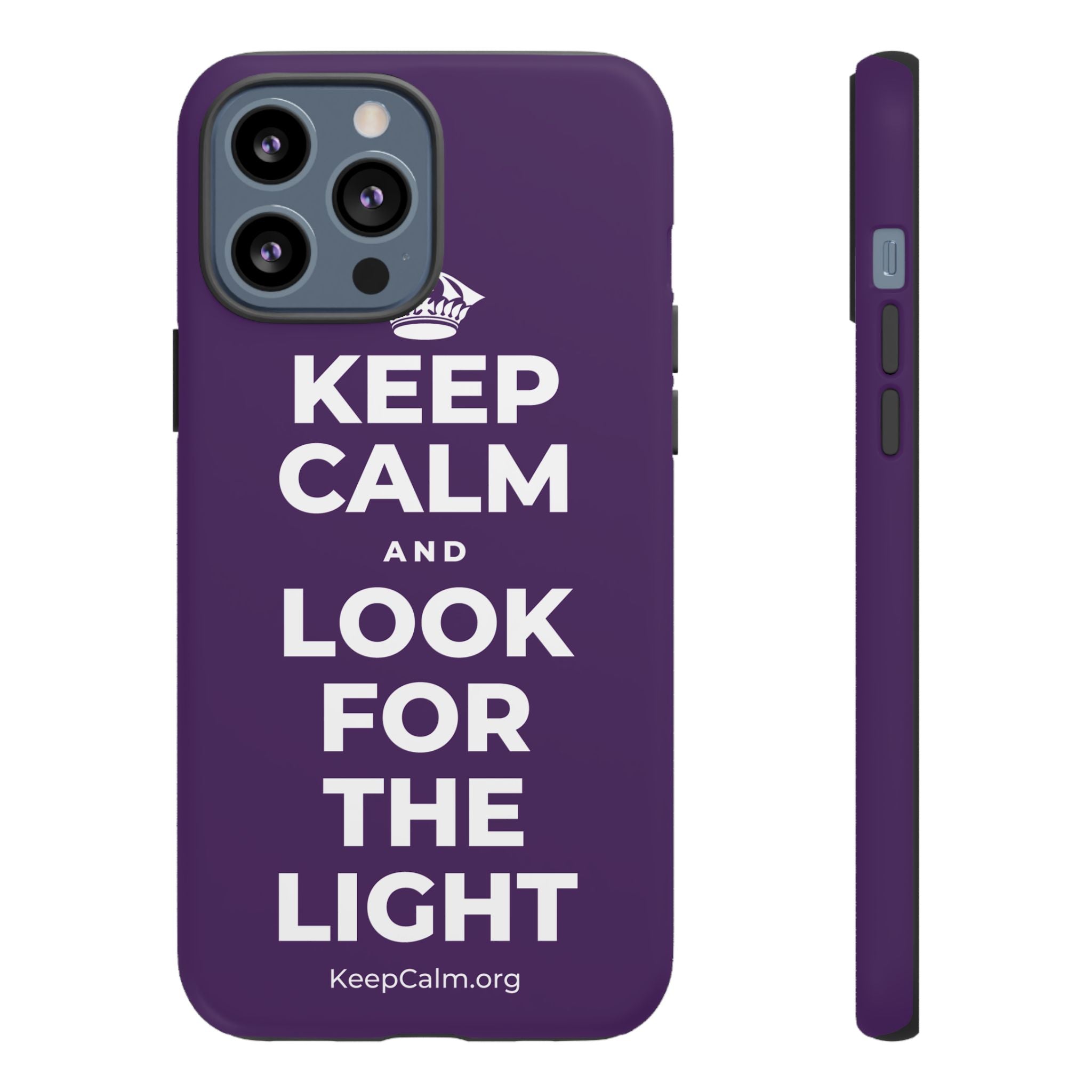 KEEP CALM AND LOOK FOR THE LIGHT Phone Case