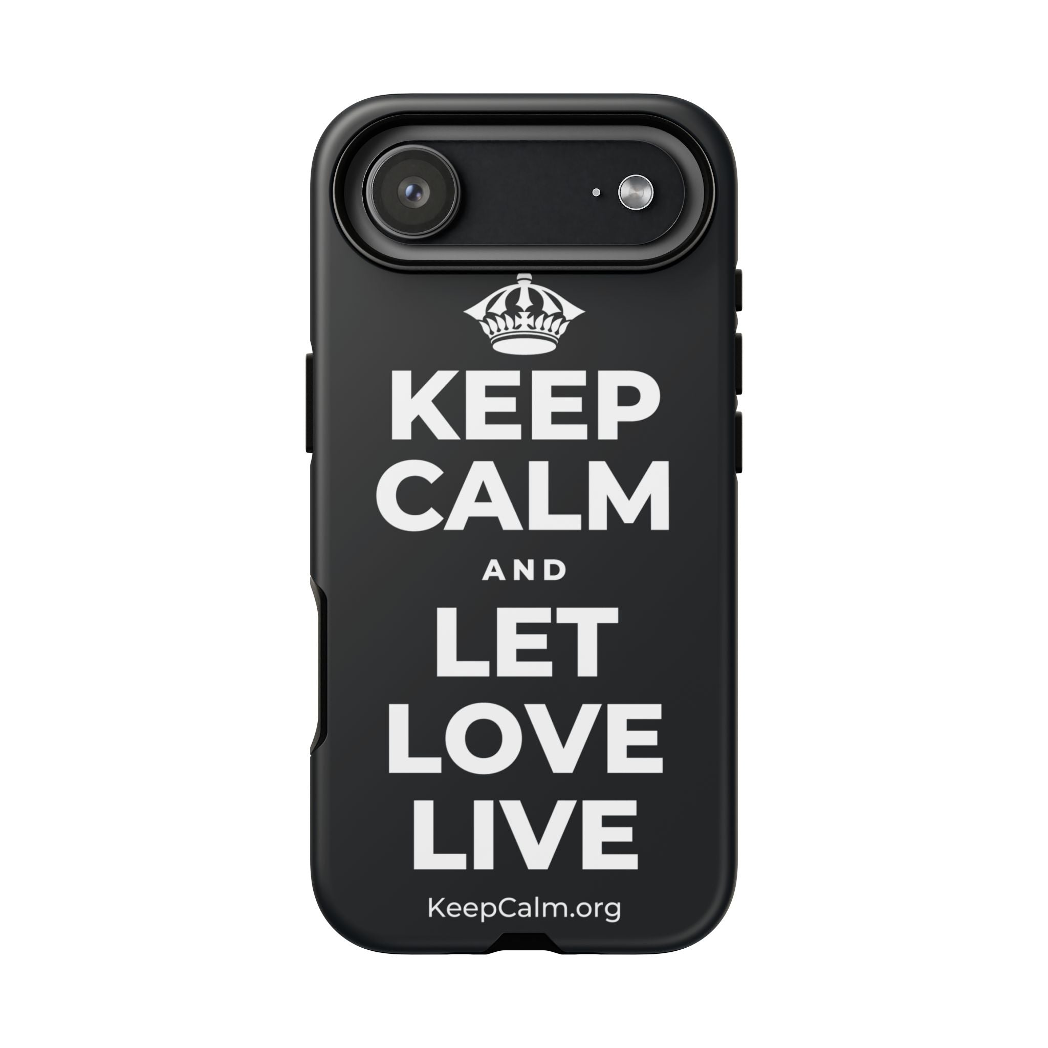 KEEP CALM AND LET LOVE LIVE Phone Case (Dark)