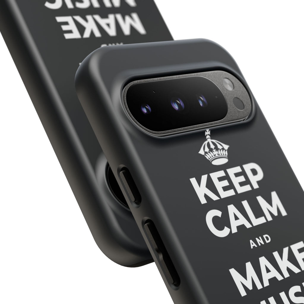 KEEP CALM AND MAKE MUSIC THAT HEALS Phone Case (Dark)