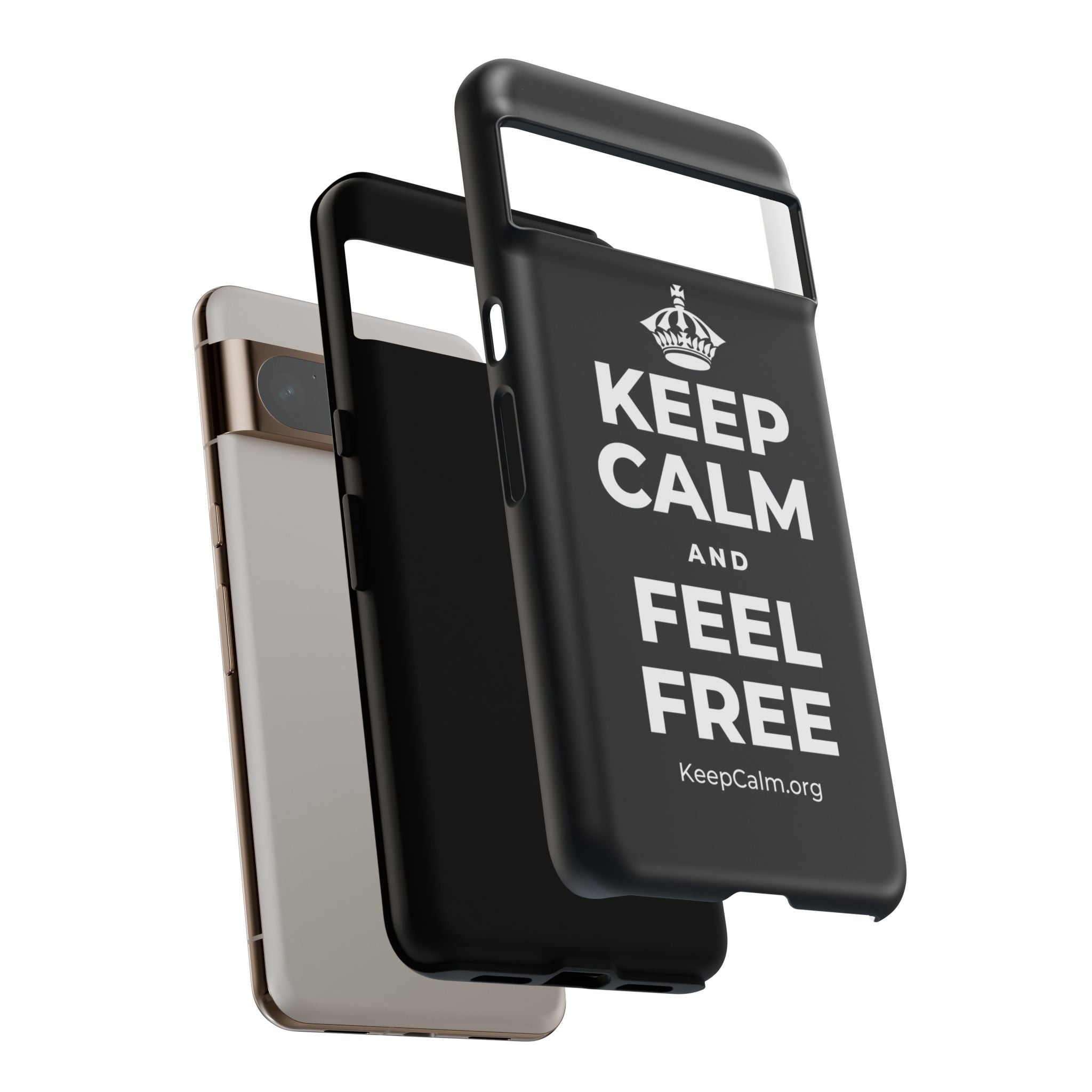 KEEP CALM AND FEEL FREE Phone Case (Dark)