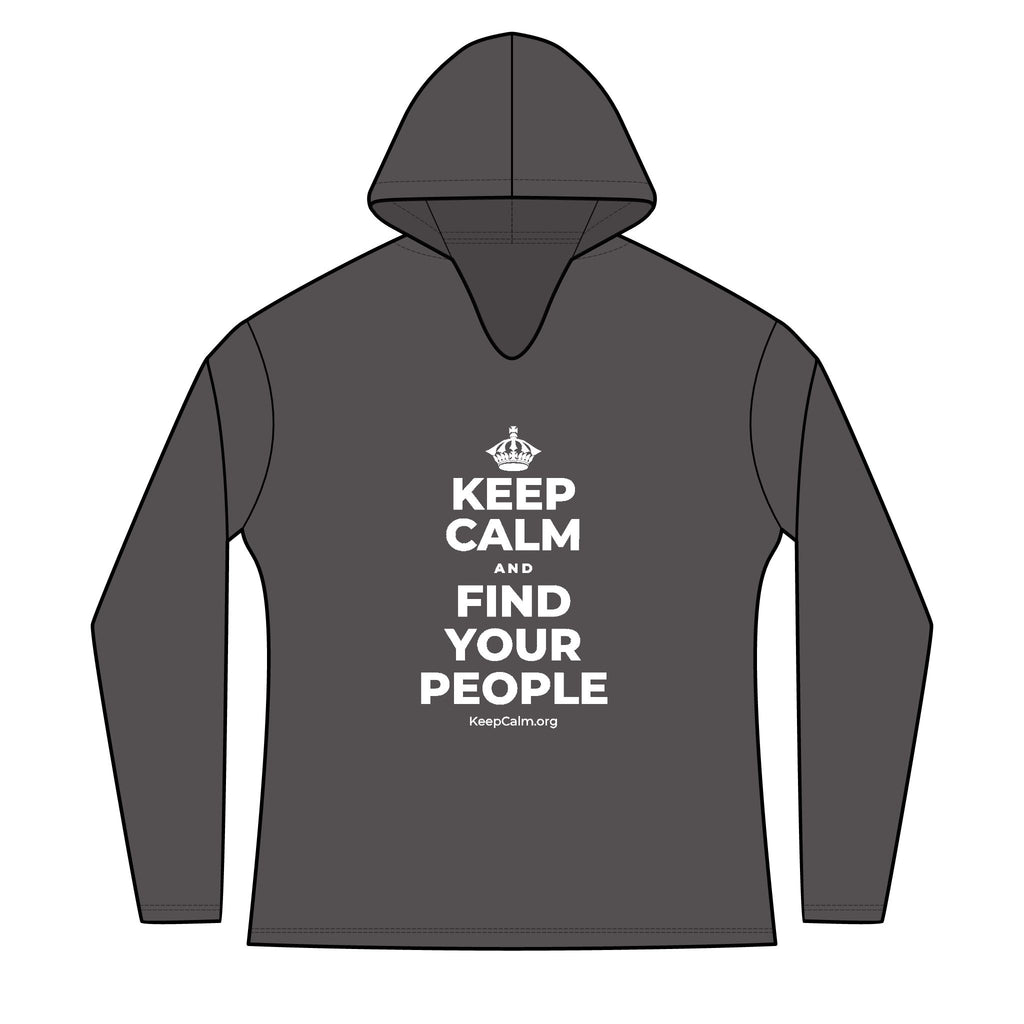 KEEP CALM AND FIND YOUR PEOPLE Women's Long Sleeve Hoodie