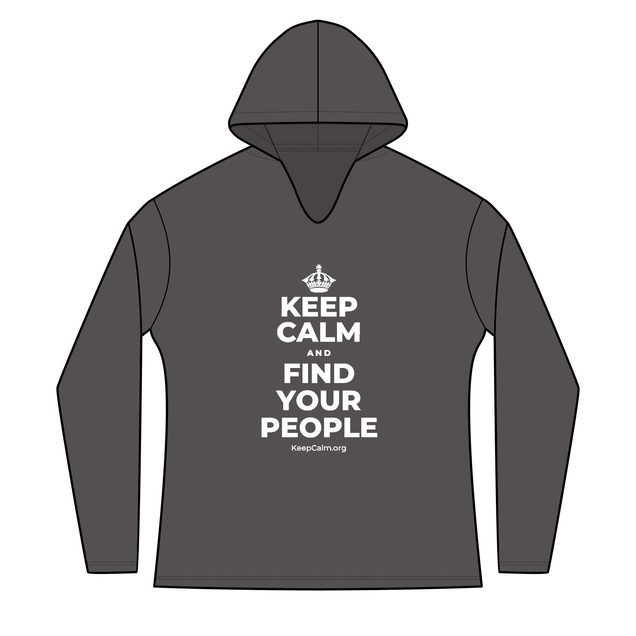 KEEP CALM AND FIND YOUR PEOPLE Women's Long Sleeve Hoodie