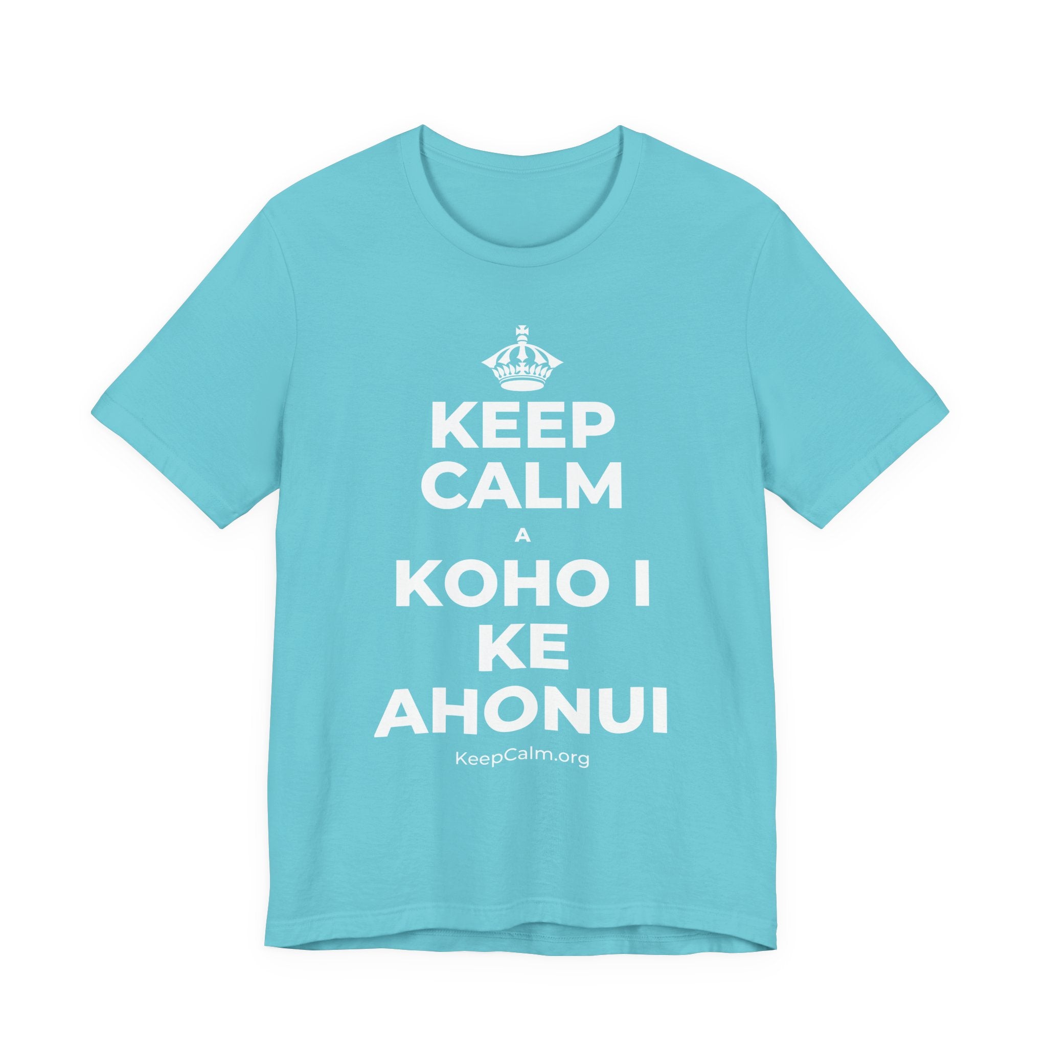 KEEP CALM A KOHO I KE AHONUI T-Shirt (Soft Cream–Heather Mauve)