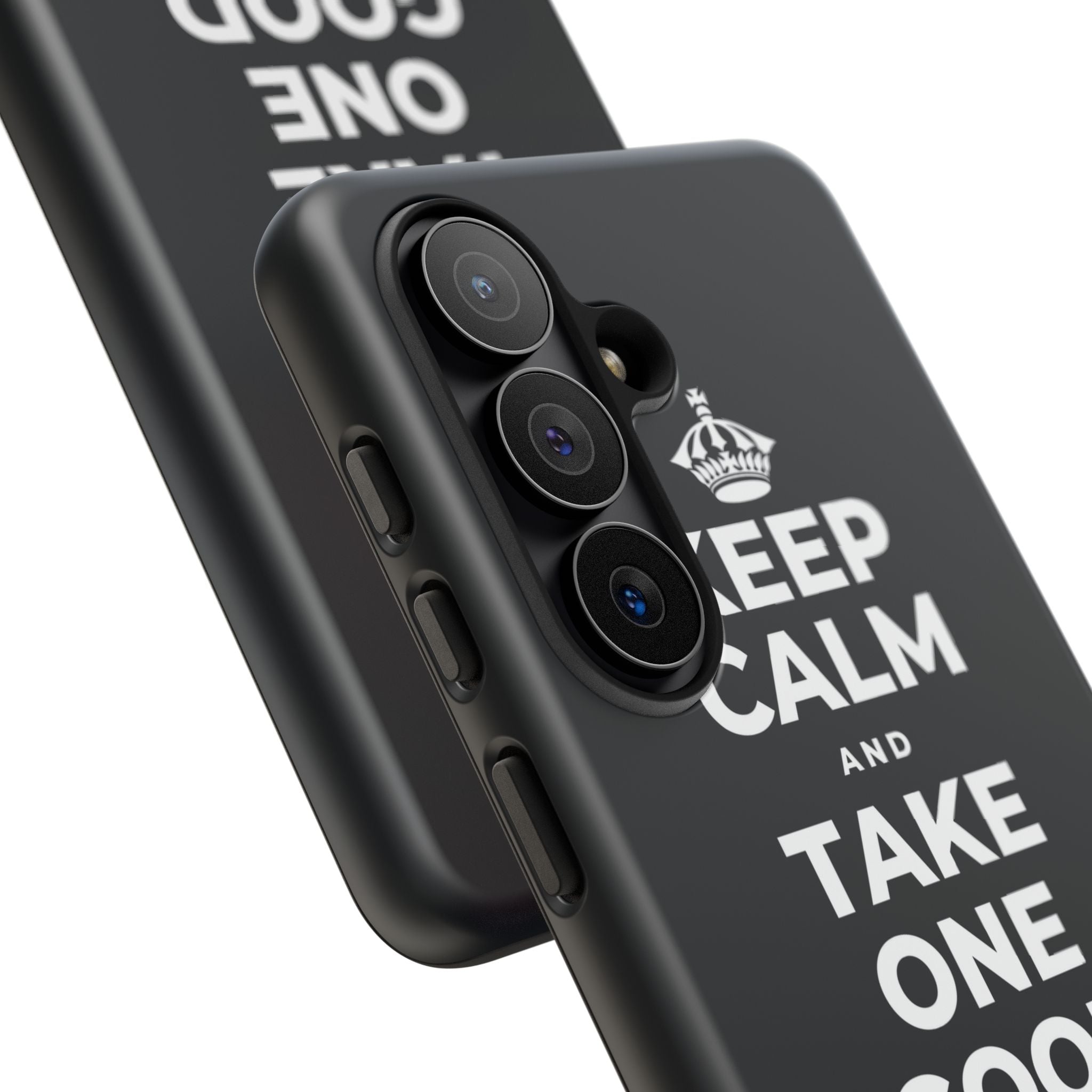 KEEP CALM AND TAKE ONE GOOD DAY AT A TIME Phone Case (Dark)