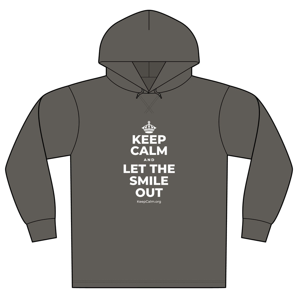 KEEP CALM AND LET THE SMILE OUT Organic Hoodie Tee