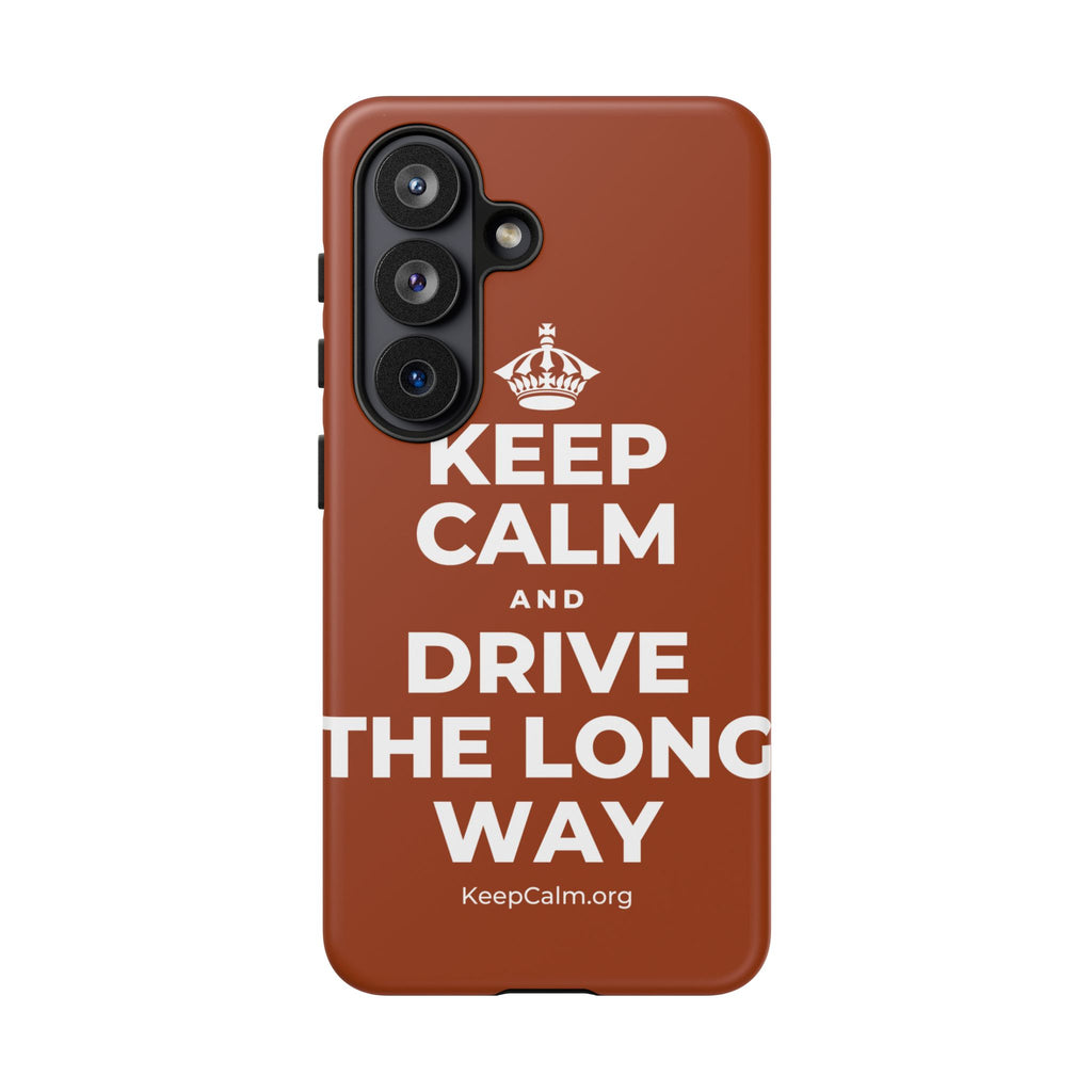 KEEP CALM AND DRIVE THE LONG WAY Phone Case