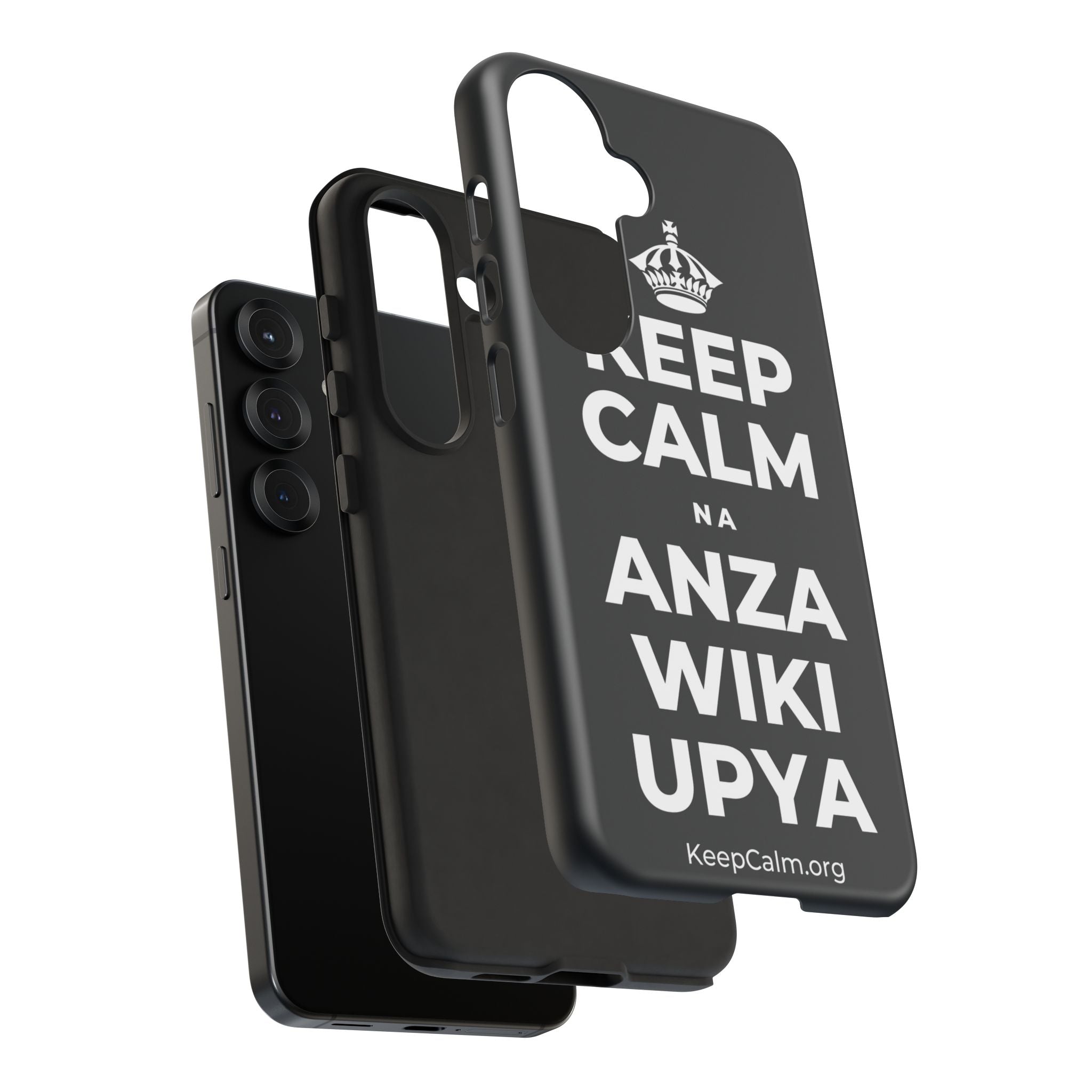 KEEP CALM NA ANZA WIKI UPYA Phone Case (Dark)
