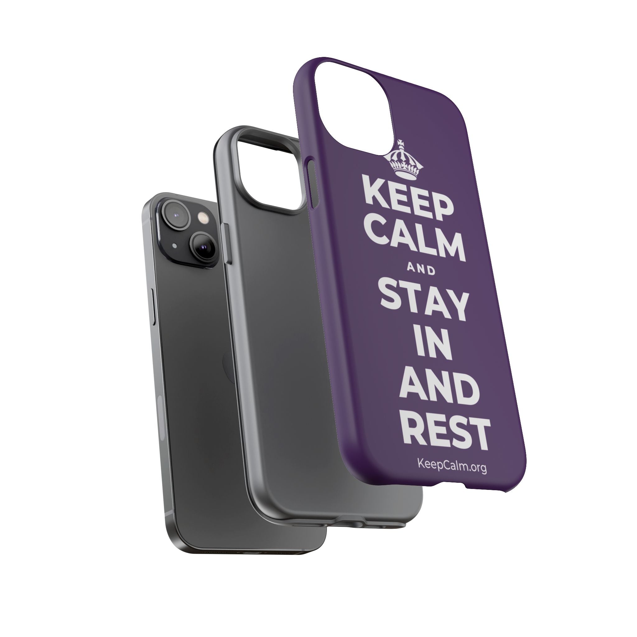 KEEP CALM AND STAY IN AND REST Phone Case