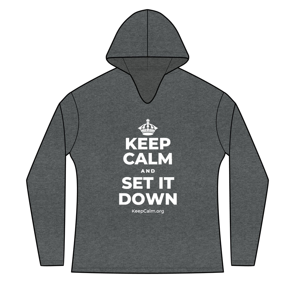 KEEP CALM AND SET IT DOWN Women's Long Sleeve Hoodie