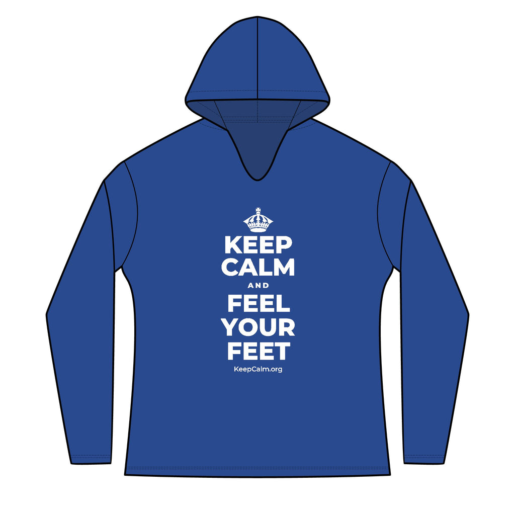 KEEP CALM AND FEEL YOUR FEET Women's Long Sleeve Hoodie