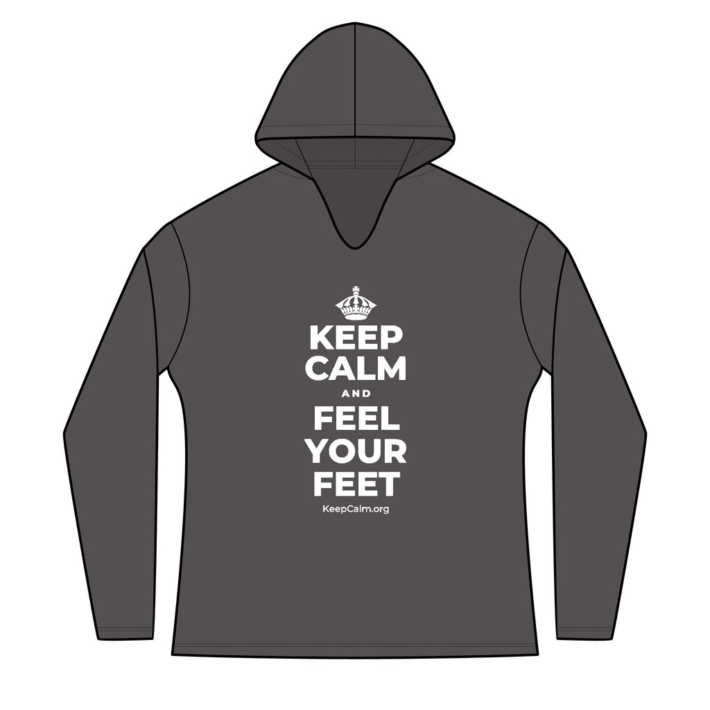 KEEP CALM AND FEEL YOUR FEET Women's Long Sleeve Hoodie