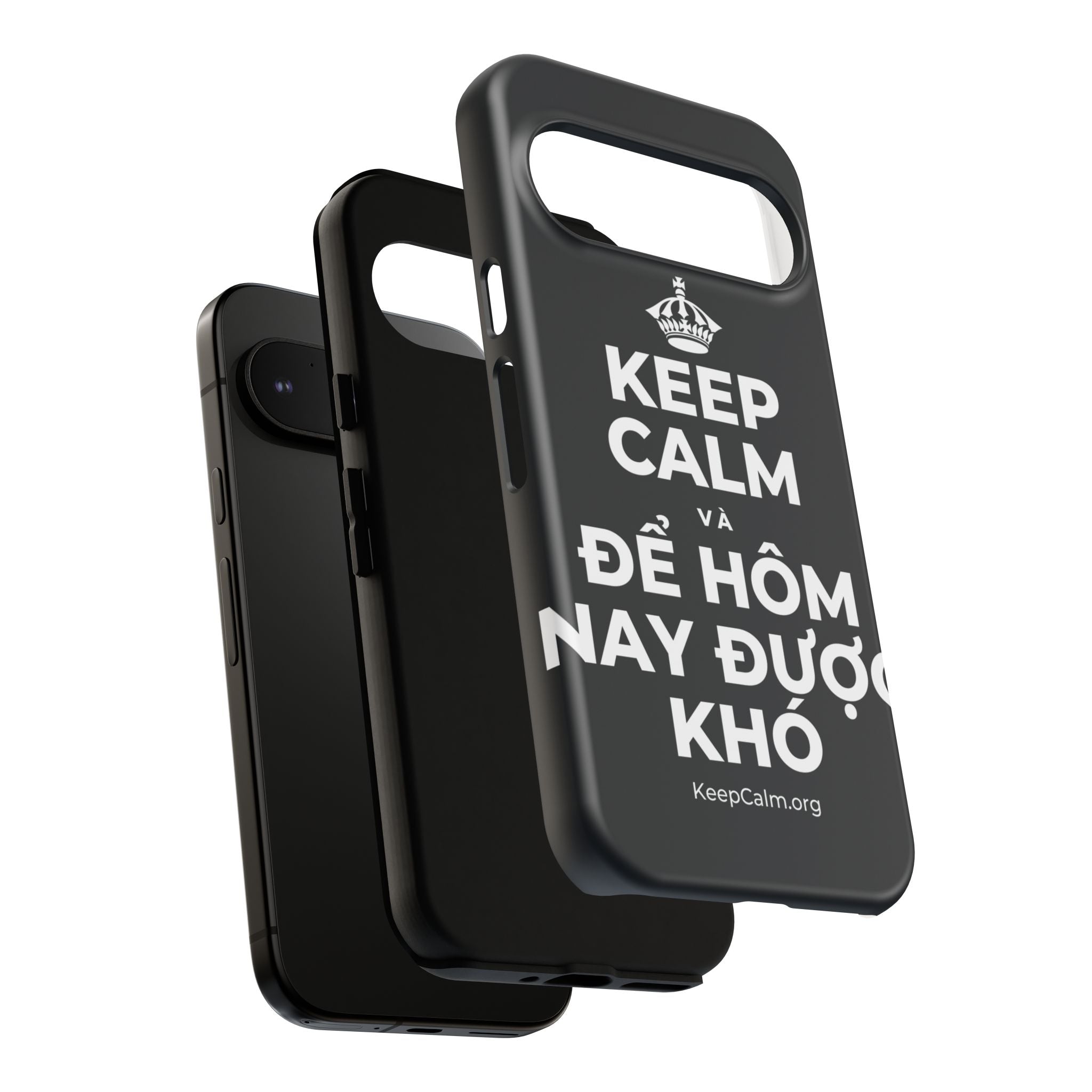 KEEP CALM VÀ ĐỂ HÔM NAY ĐƯỢC KHÓ Phone Case (Dark)