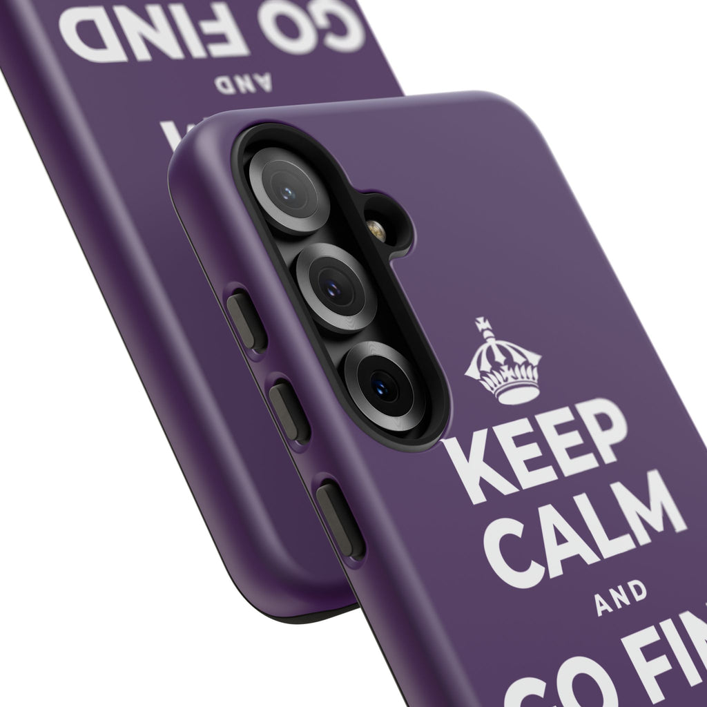 KEEP CALM AND GO FIND NEW SOUNDS Phone Case