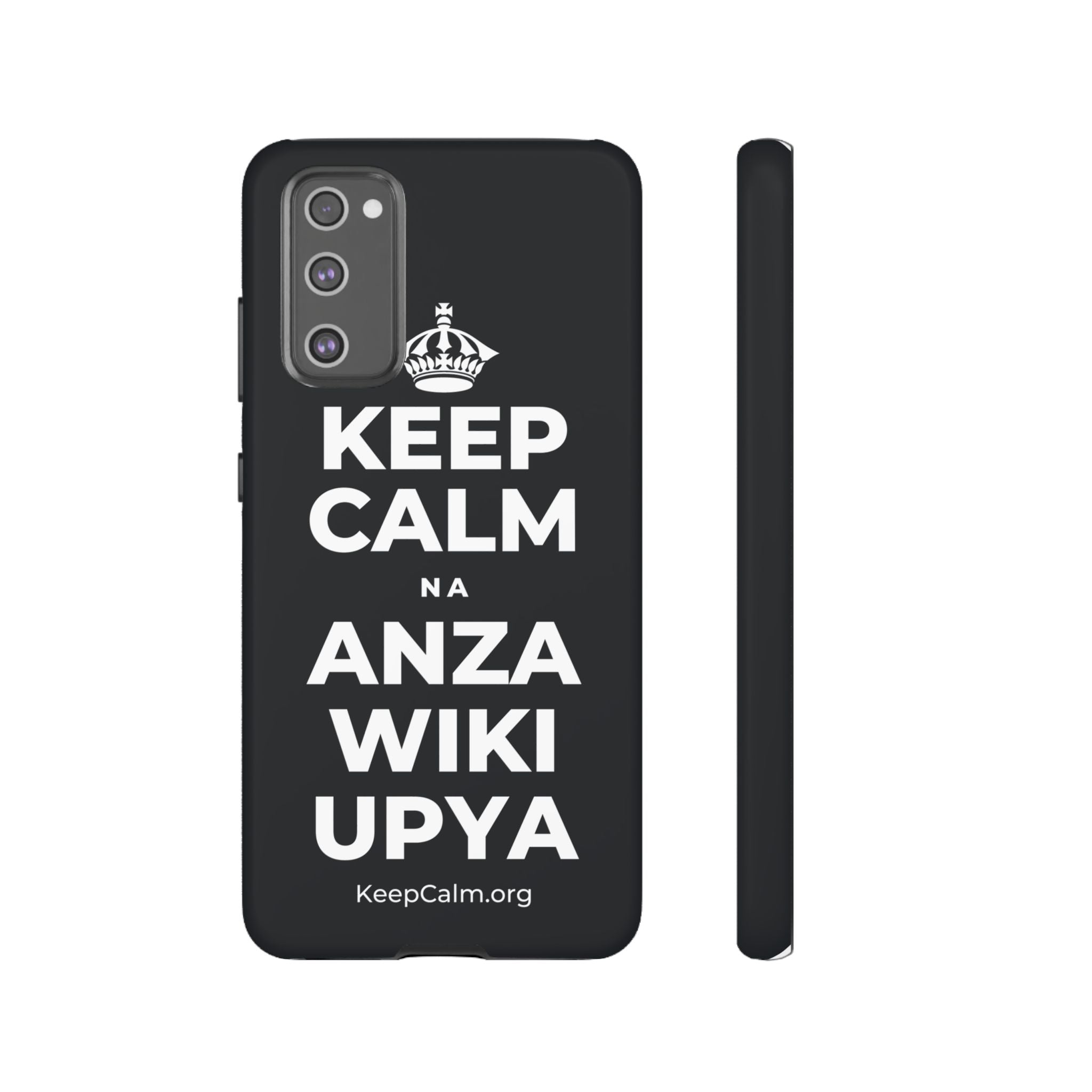 KEEP CALM NA ANZA WIKI UPYA Phone Case (Dark)