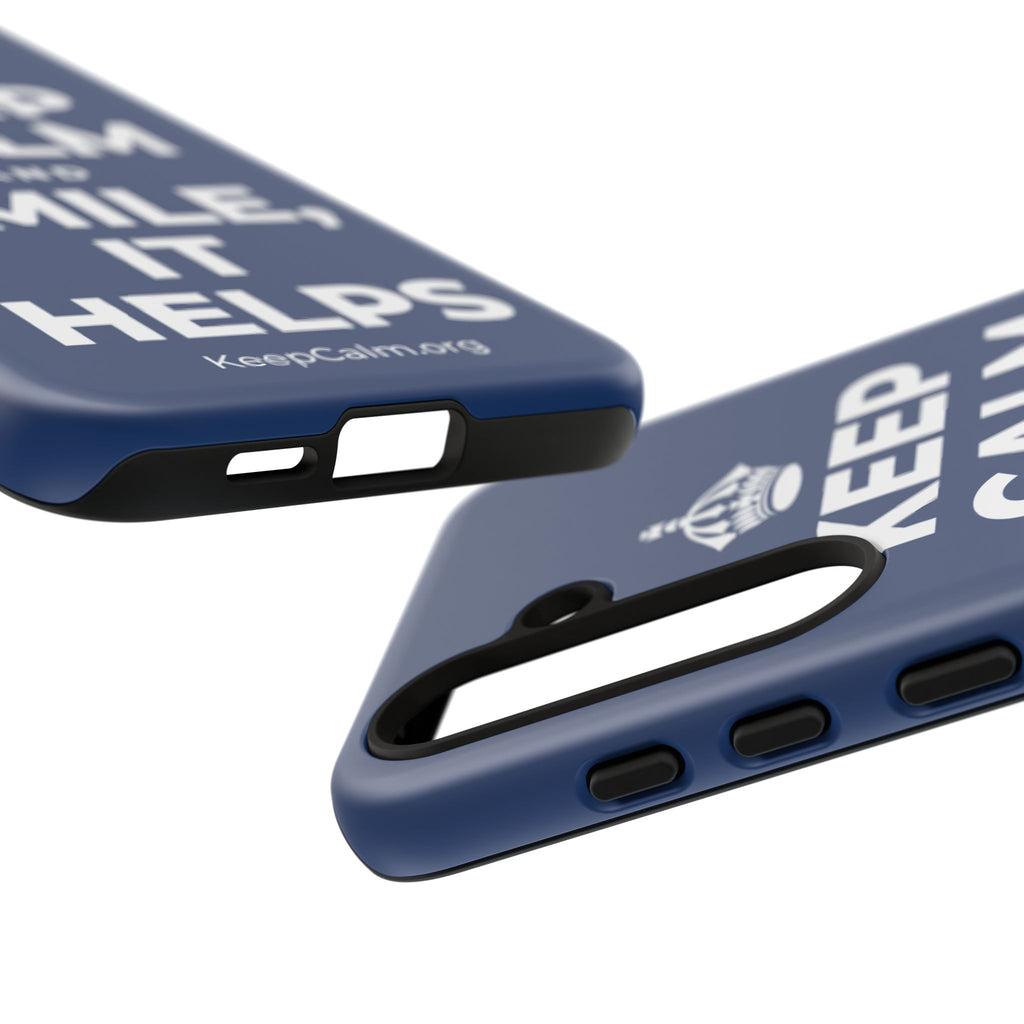 KEEP CALM AND SMILE, IT HELPS Phone Case