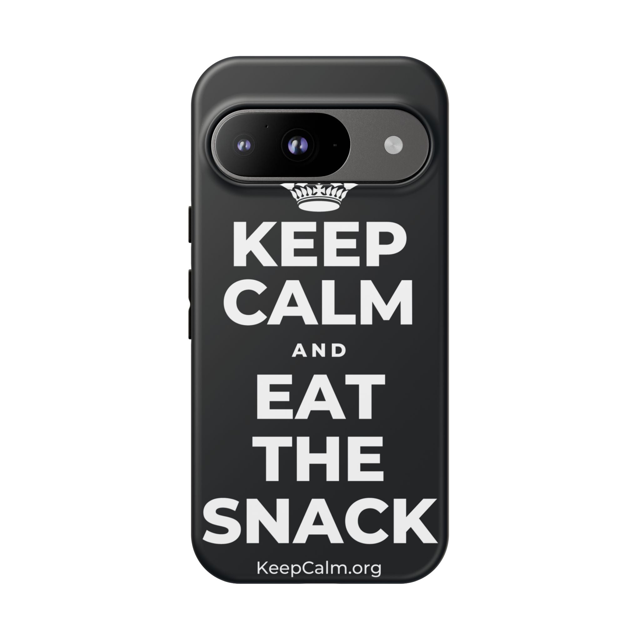 KEEP CALM AND EAT THE SNACK Phone Case (Dark)