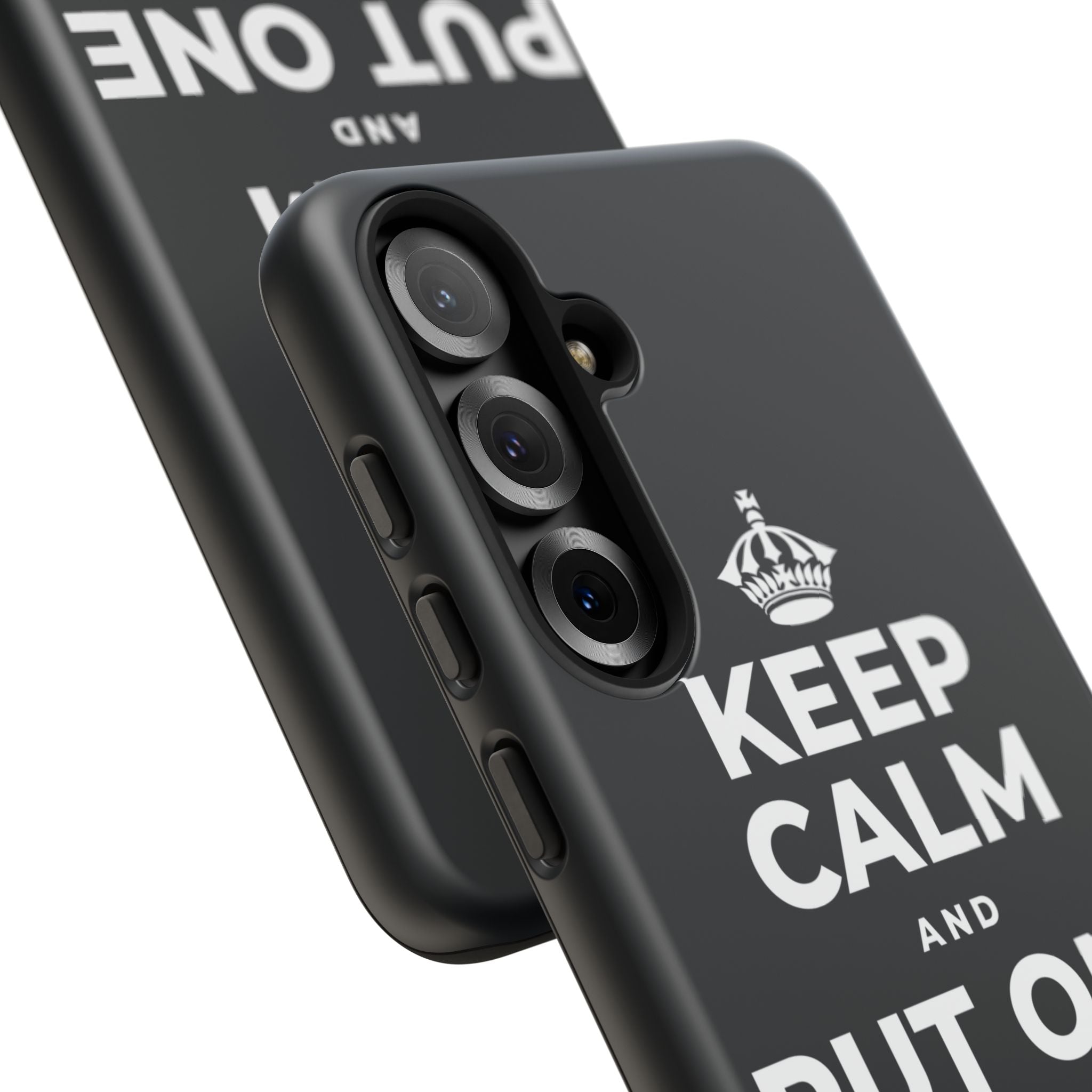 KEEP CALM AND PUT ONE THING RIGHT Phone Case (Dark)