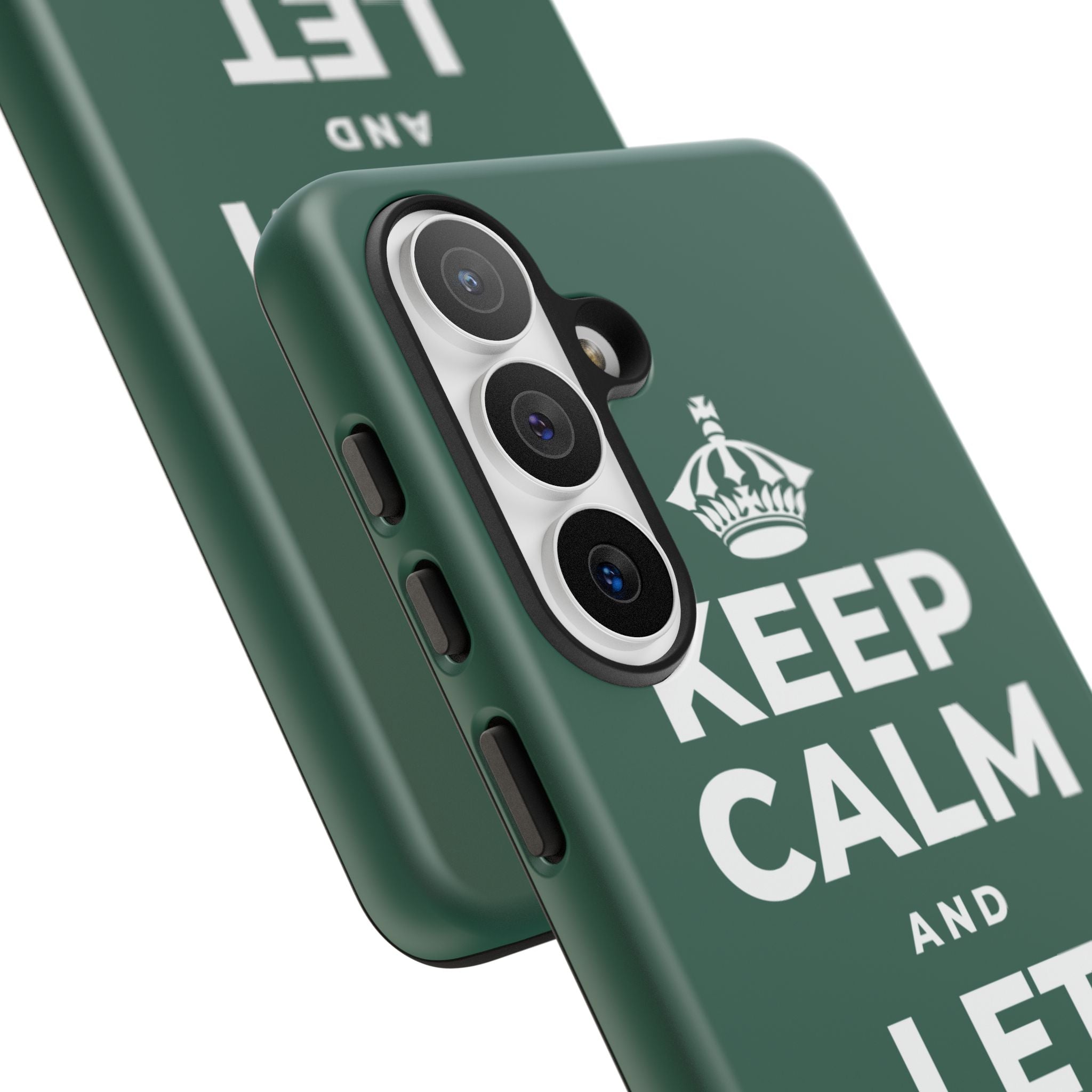 KEEP CALM AND LET PEOPLE IN Phone Case