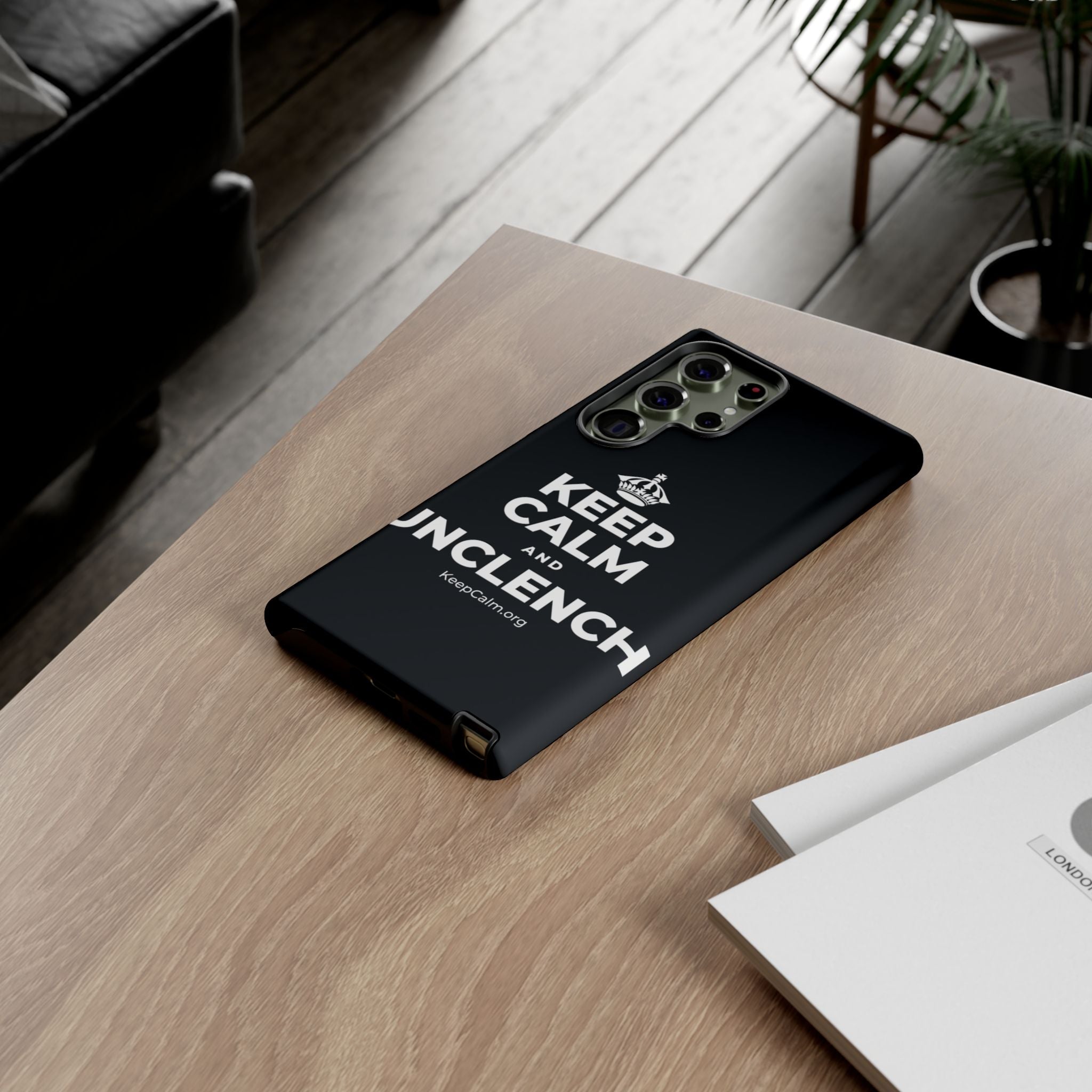 KEEP CALM AND UNCLENCH Phone Case (Dark)