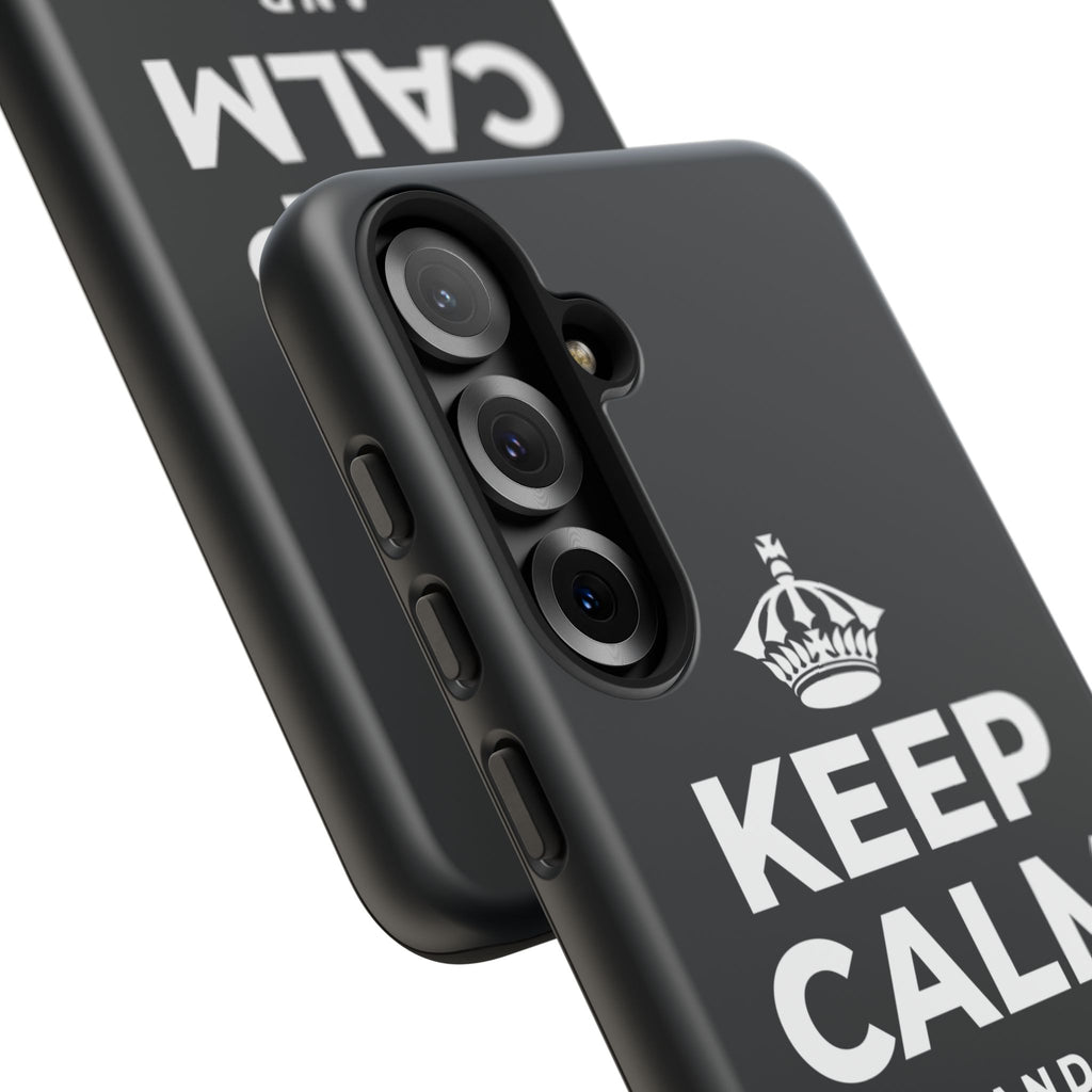 KEEP CALM AND LOCK IN Phone Case (Dark)