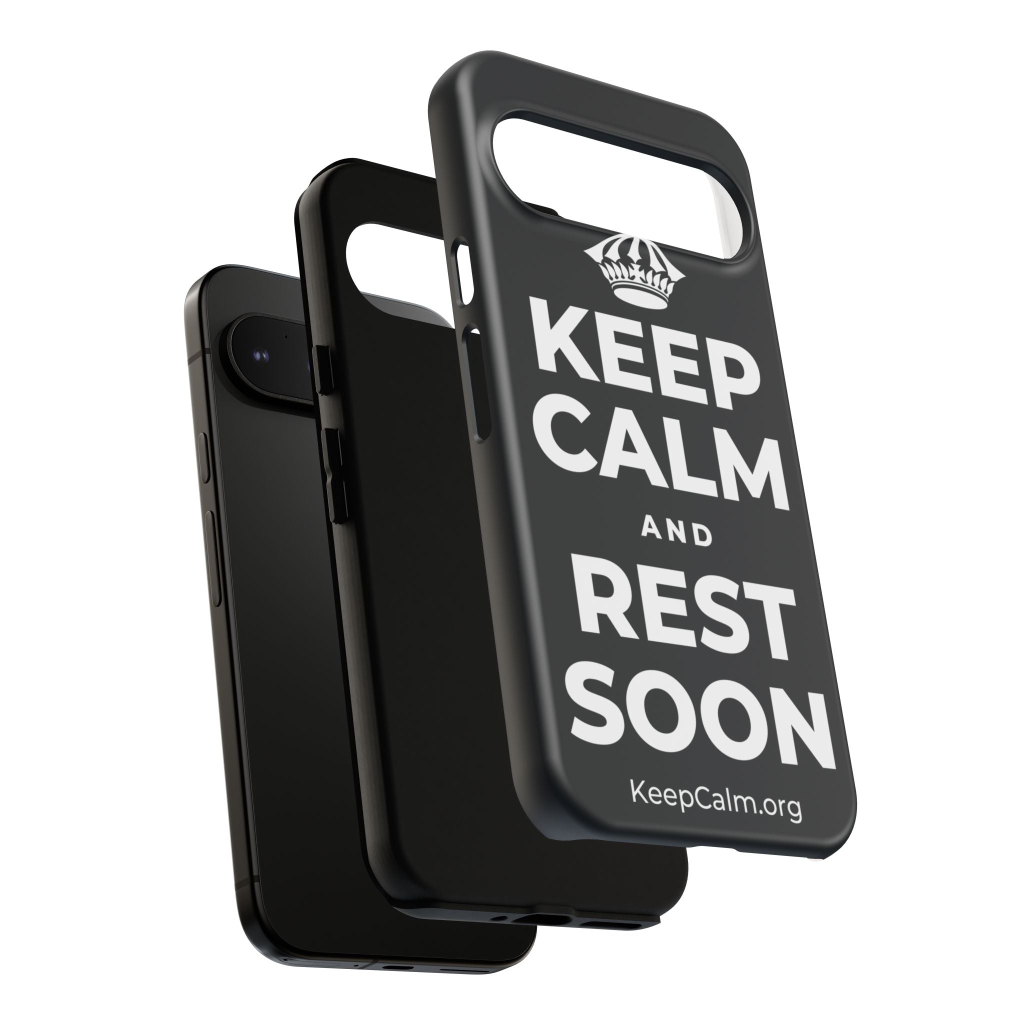 KEEP CALM AND REST SOON Phone Case (Dark)
