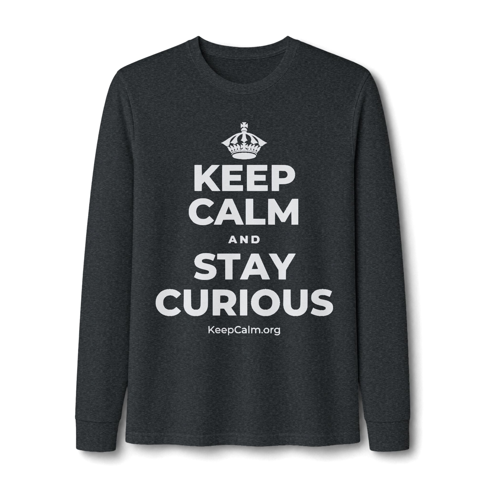 KEEP CALM AND STAY CURIOUS Long Sleeve Tee