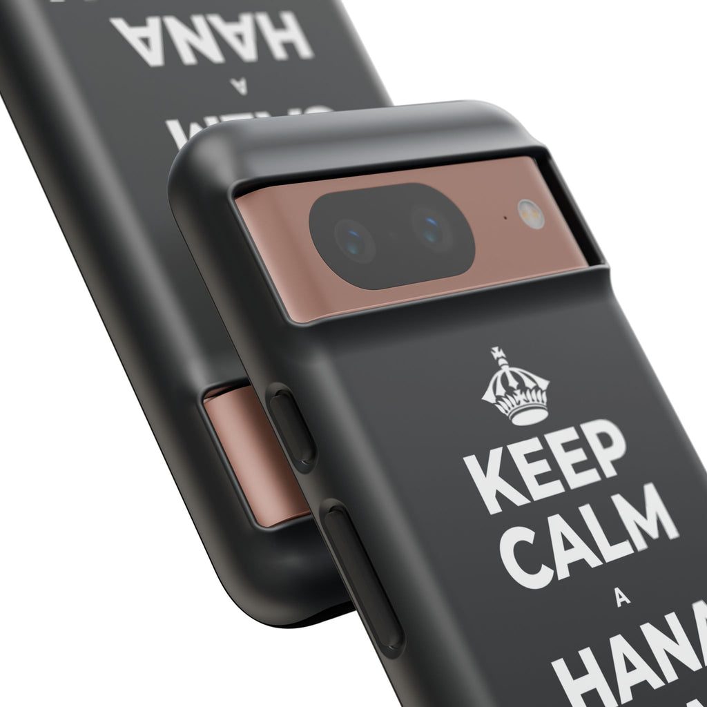 KEEP CALM A HANA MANAWA E PĀʻANI AI Phone Case (Dark)