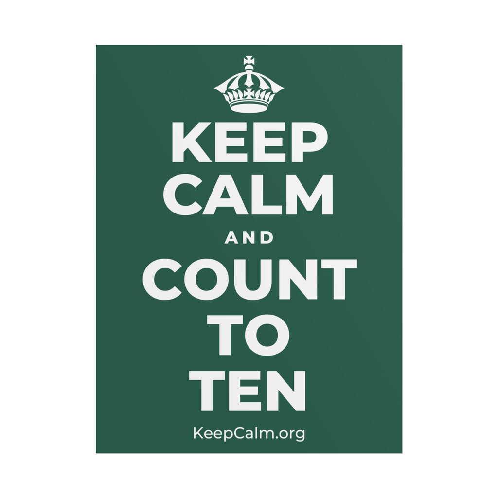 KEEP CALM AND COUNT TO TEN Poster