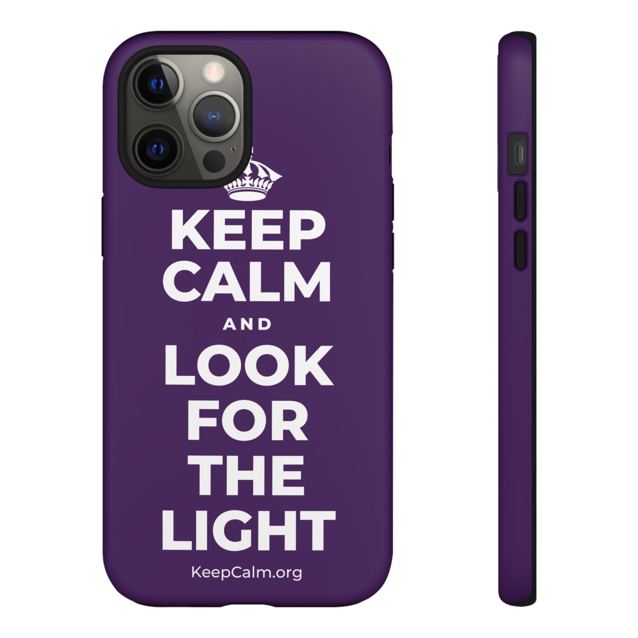 KEEP CALM AND LOOK FOR THE LIGHT Phone Case