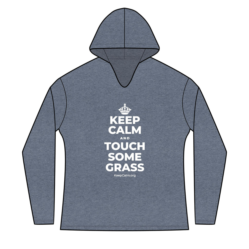 KEEP CALM AND TOUCH SOME GRASS Women's Long Sleeve Hoodie