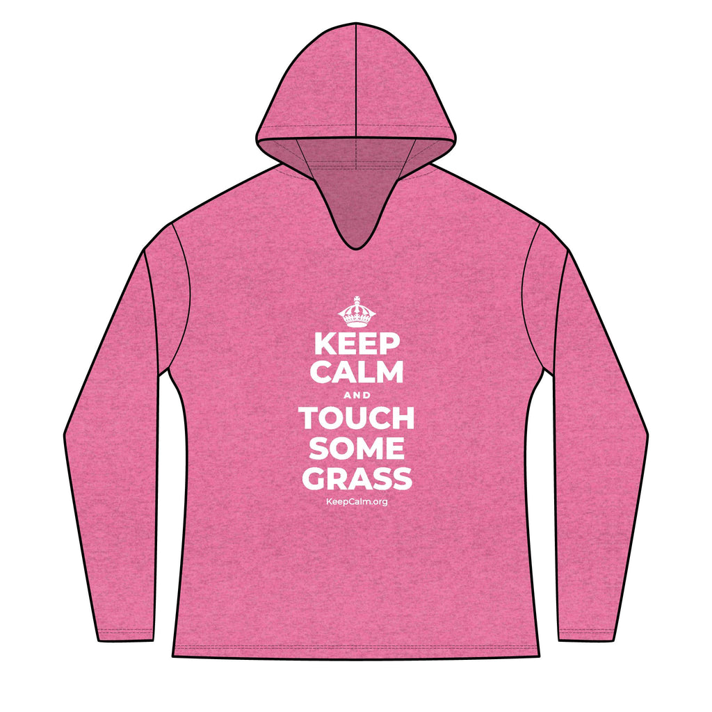 KEEP CALM AND TOUCH SOME GRASS Women's Long Sleeve Hoodie