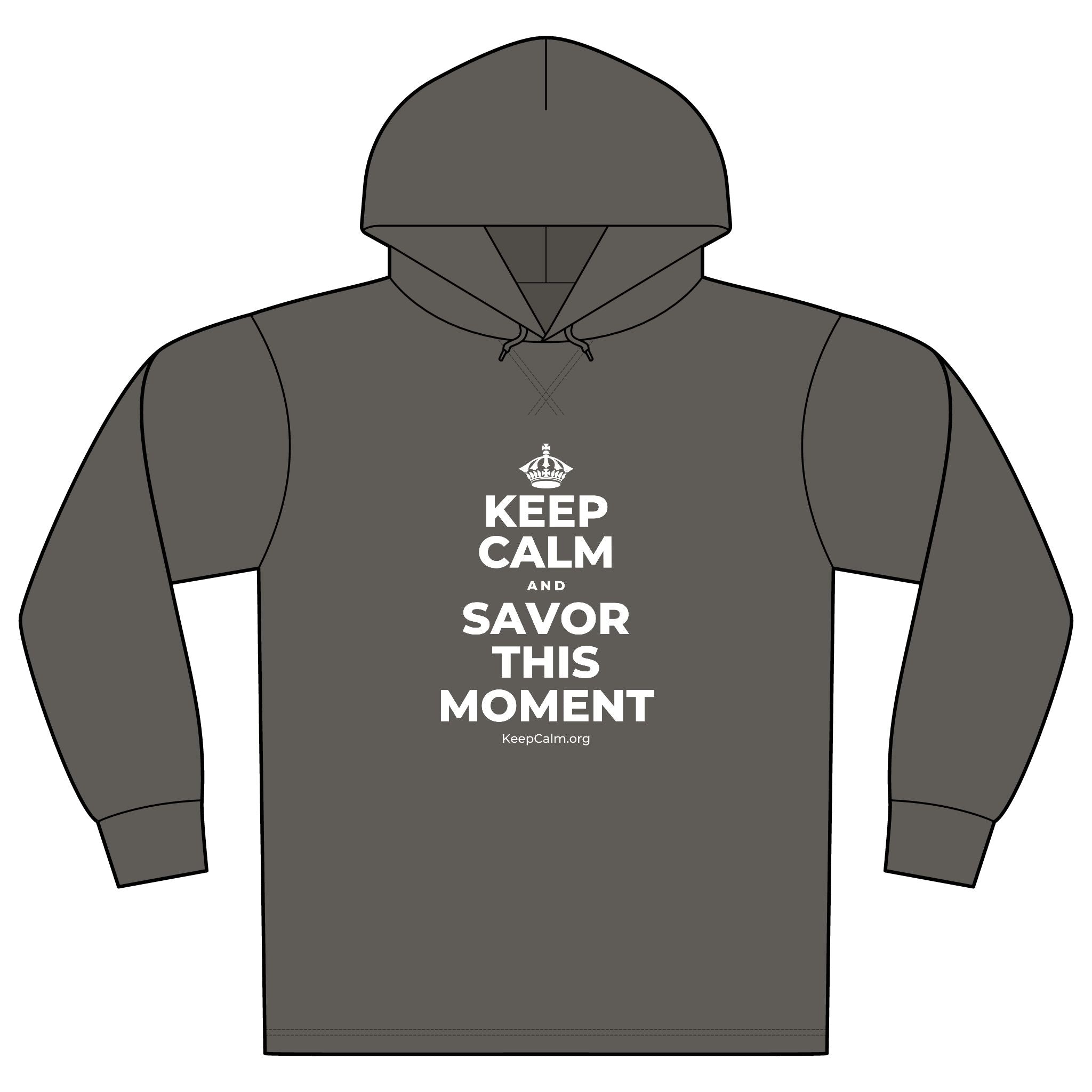KEEP CALM AND SAVOR THIS MOMENT Organic Hoodie Tee