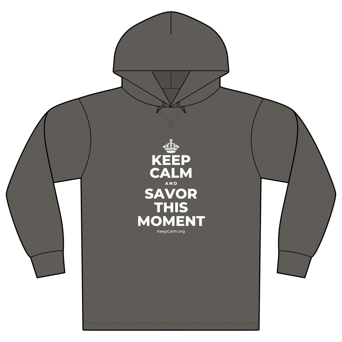 KEEP CALM AND SAVOR THIS MOMENT Organic Hoodie Tee