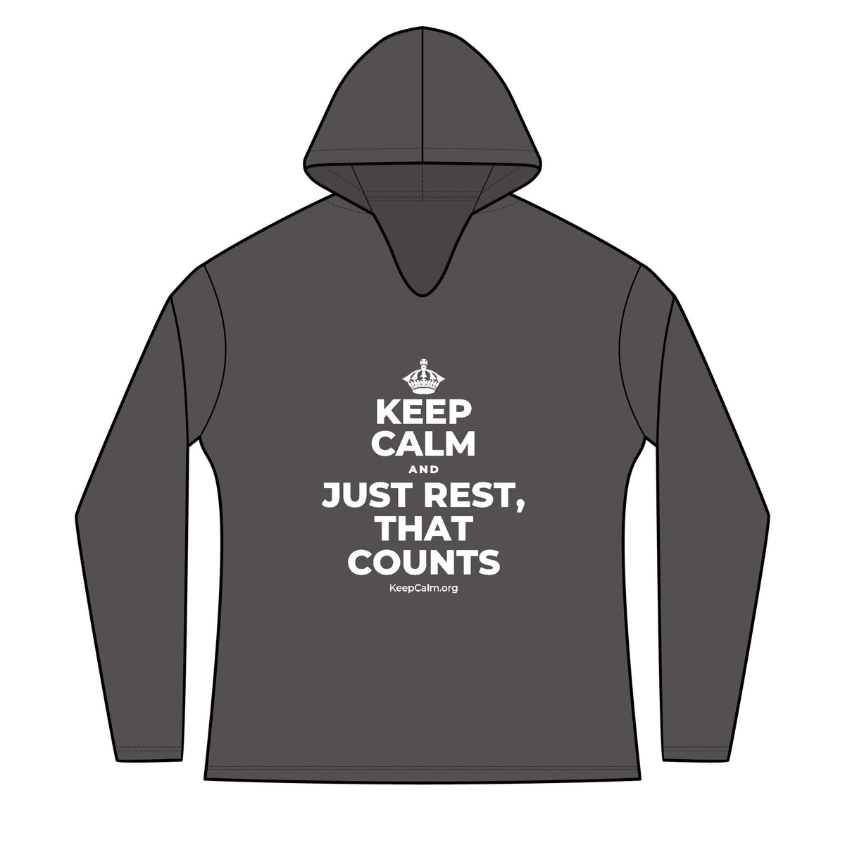 KEEP CALM AND JUST REST, THAT COUNTS Women's Long Sleeve Hoodie