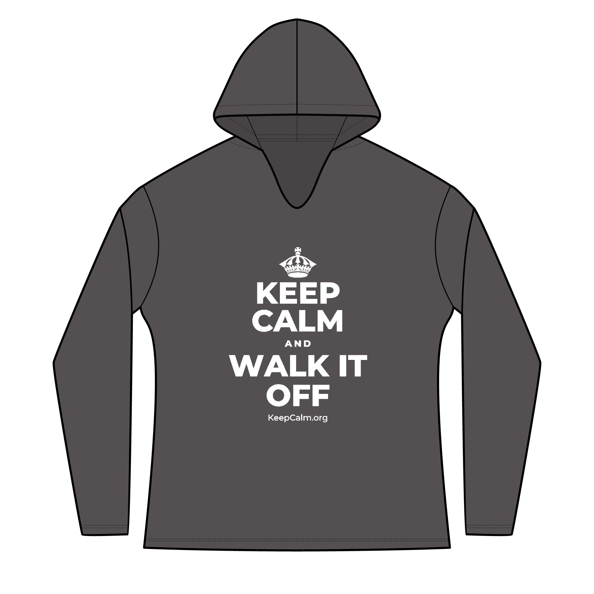 KEEP CALM AND WALK IT OFF Women's Long Sleeve Hoodie
