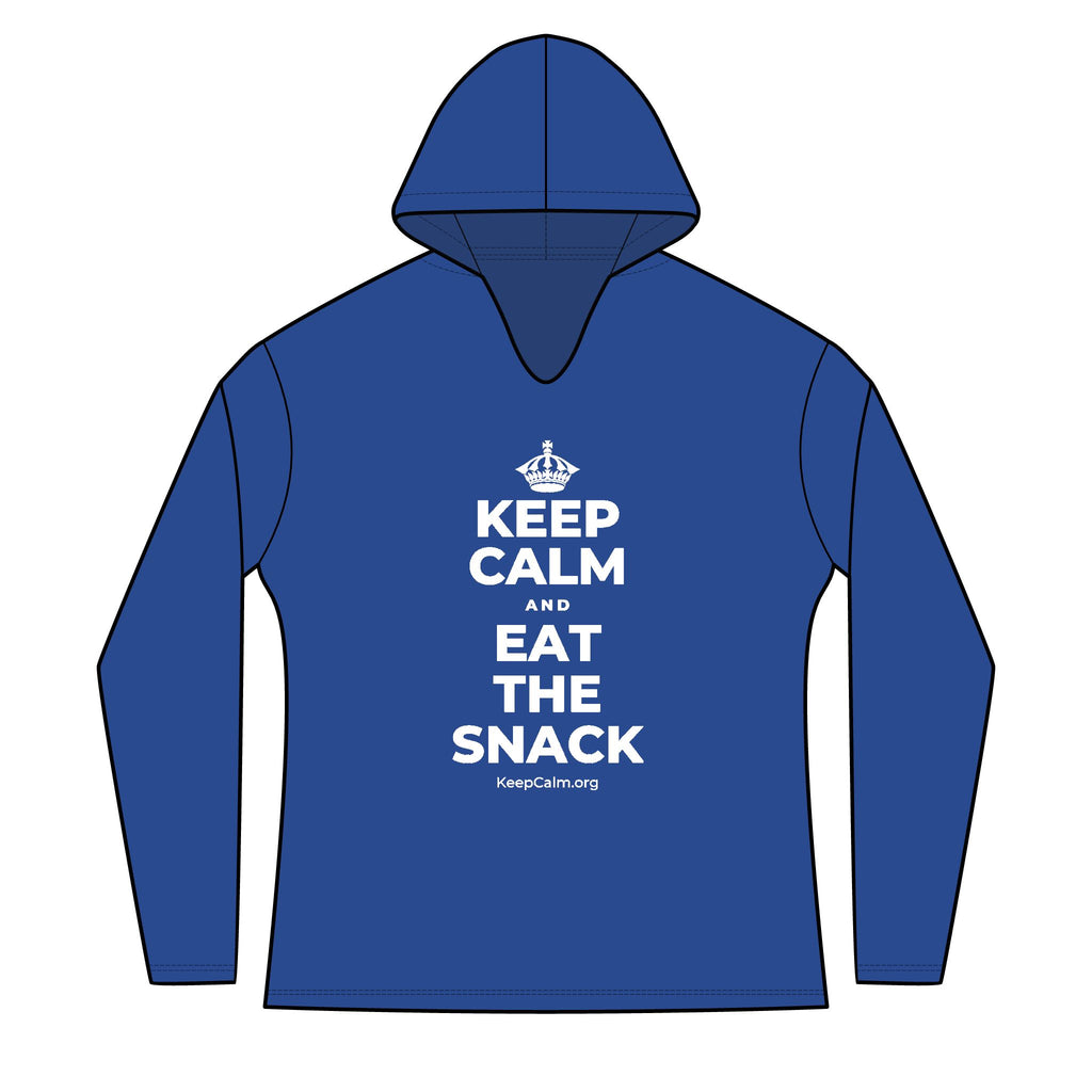 KEEP CALM AND EAT THE SNACK Women's Long Sleeve Hoodie