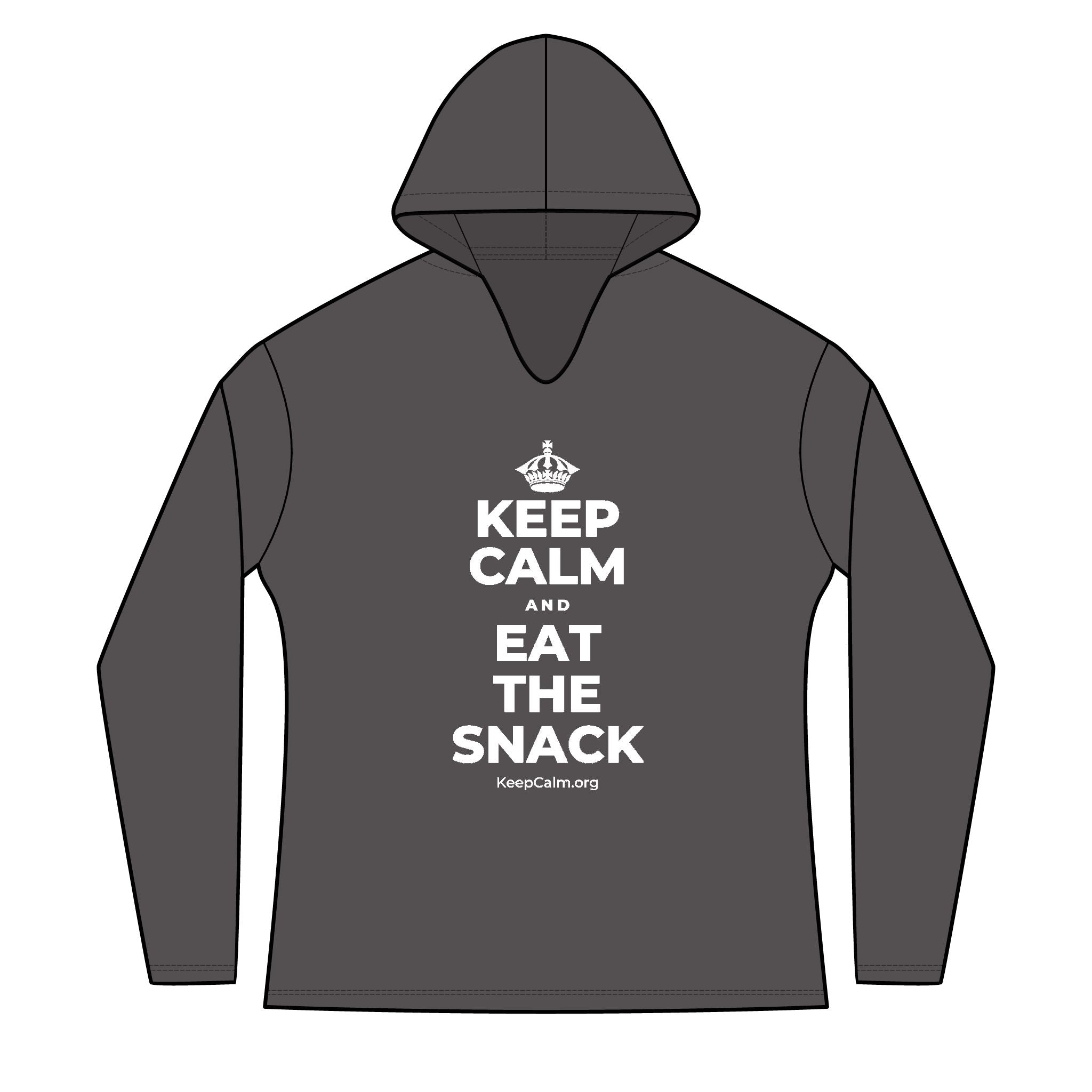 KEEP CALM AND EAT THE SNACK Women's Long Sleeve Hoodie