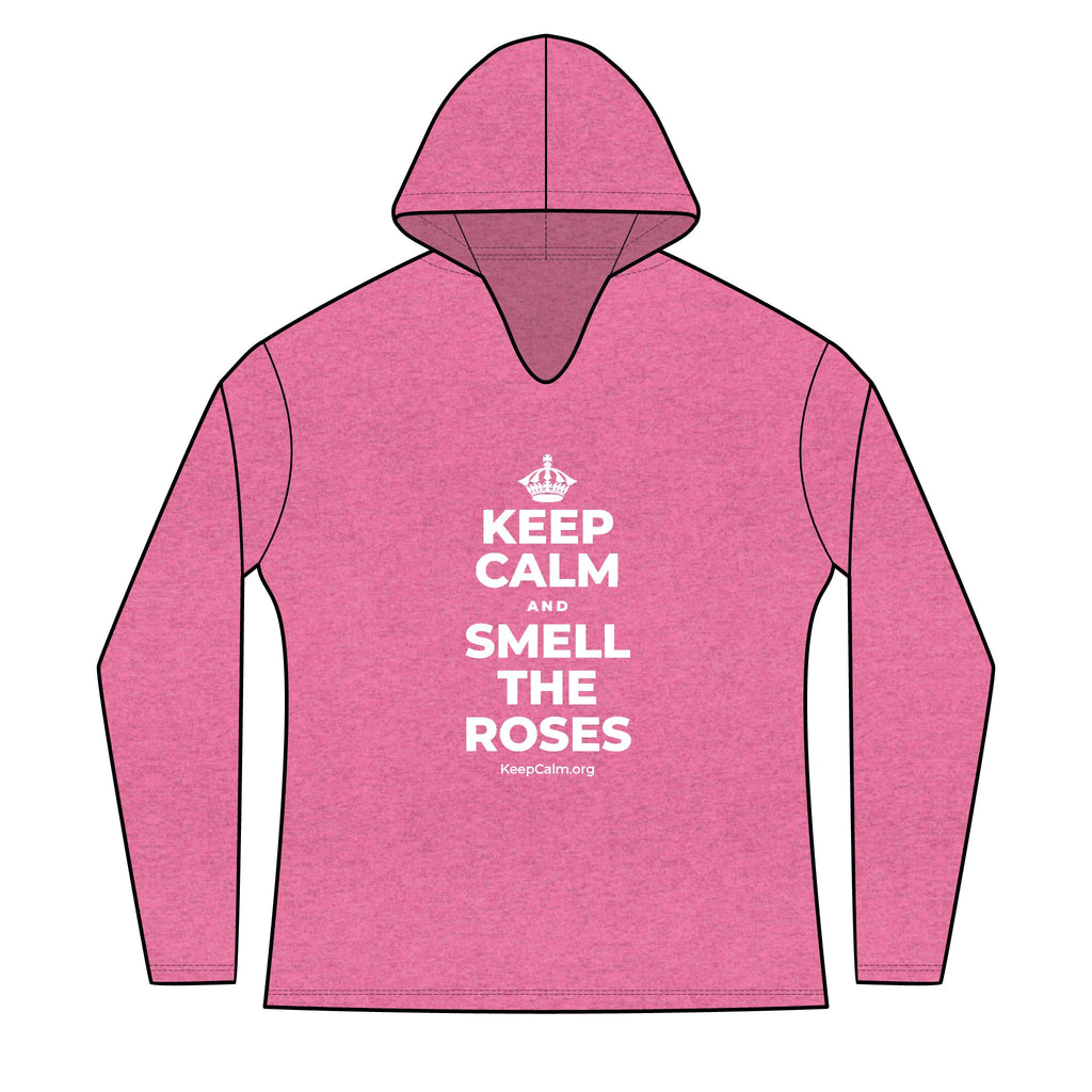 KEEP CALM AND SMELL THE ROSES Women's Long Sleeve Hoodie