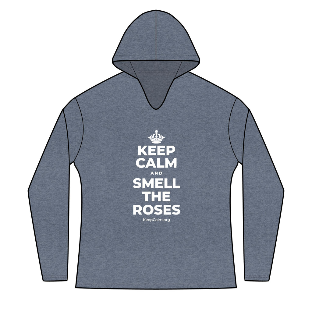 KEEP CALM AND SMELL THE ROSES Women's Long Sleeve Hoodie