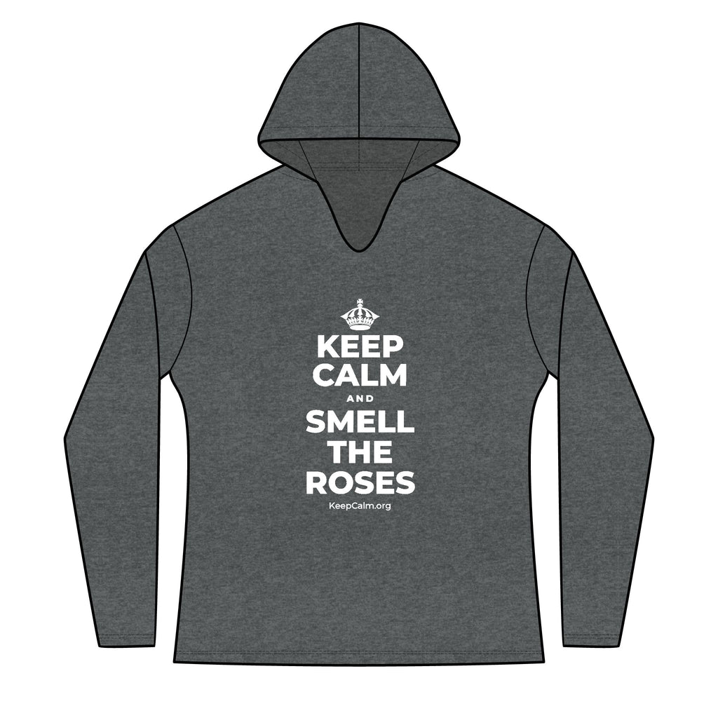 KEEP CALM AND SMELL THE ROSES Women's Long Sleeve Hoodie