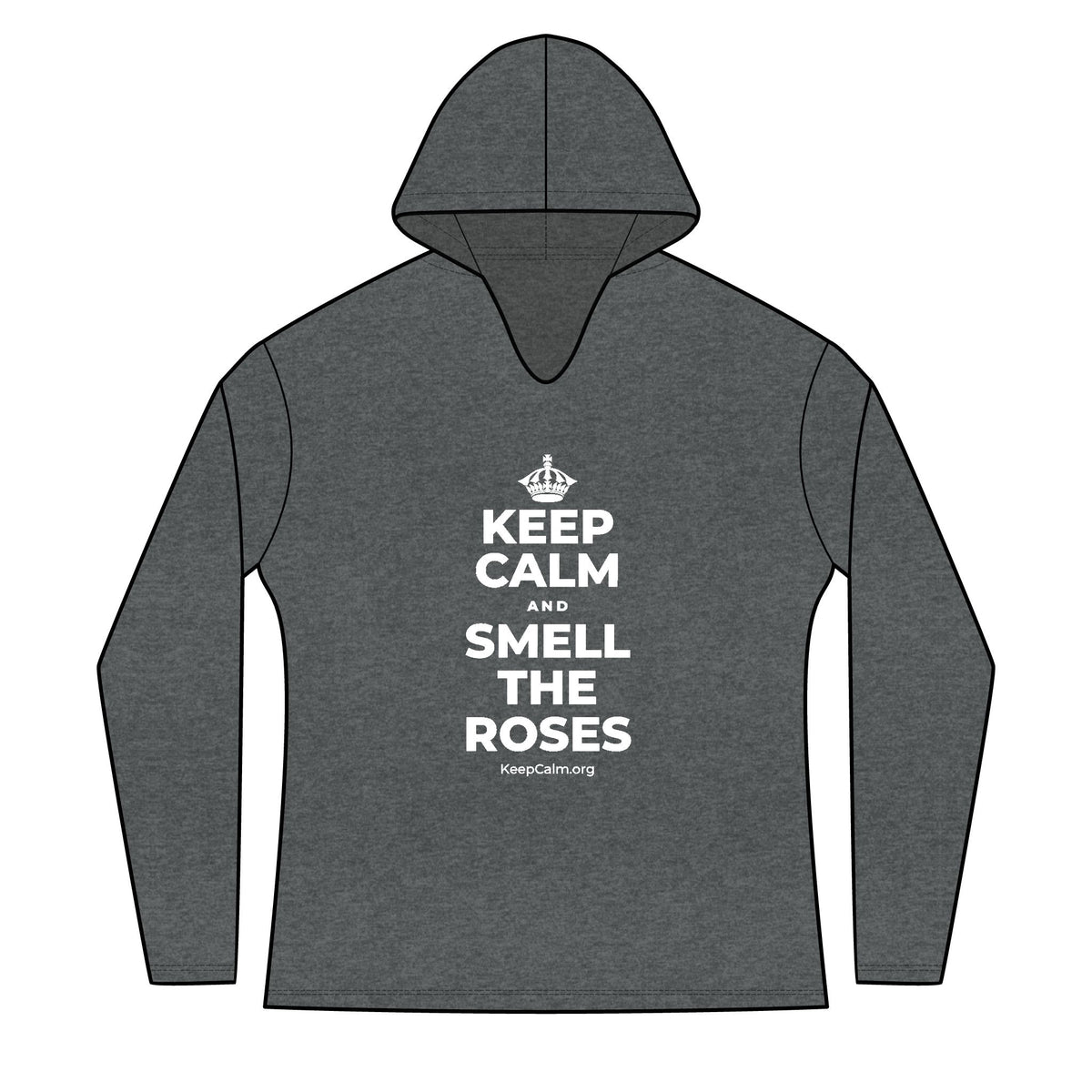 KEEP CALM AND SMELL THE ROSES Women's Long Sleeve Hoodie