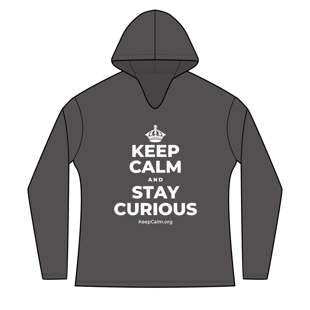 KEEP CALM AND STAY CURIOUS Women's Long Sleeve Hoodie