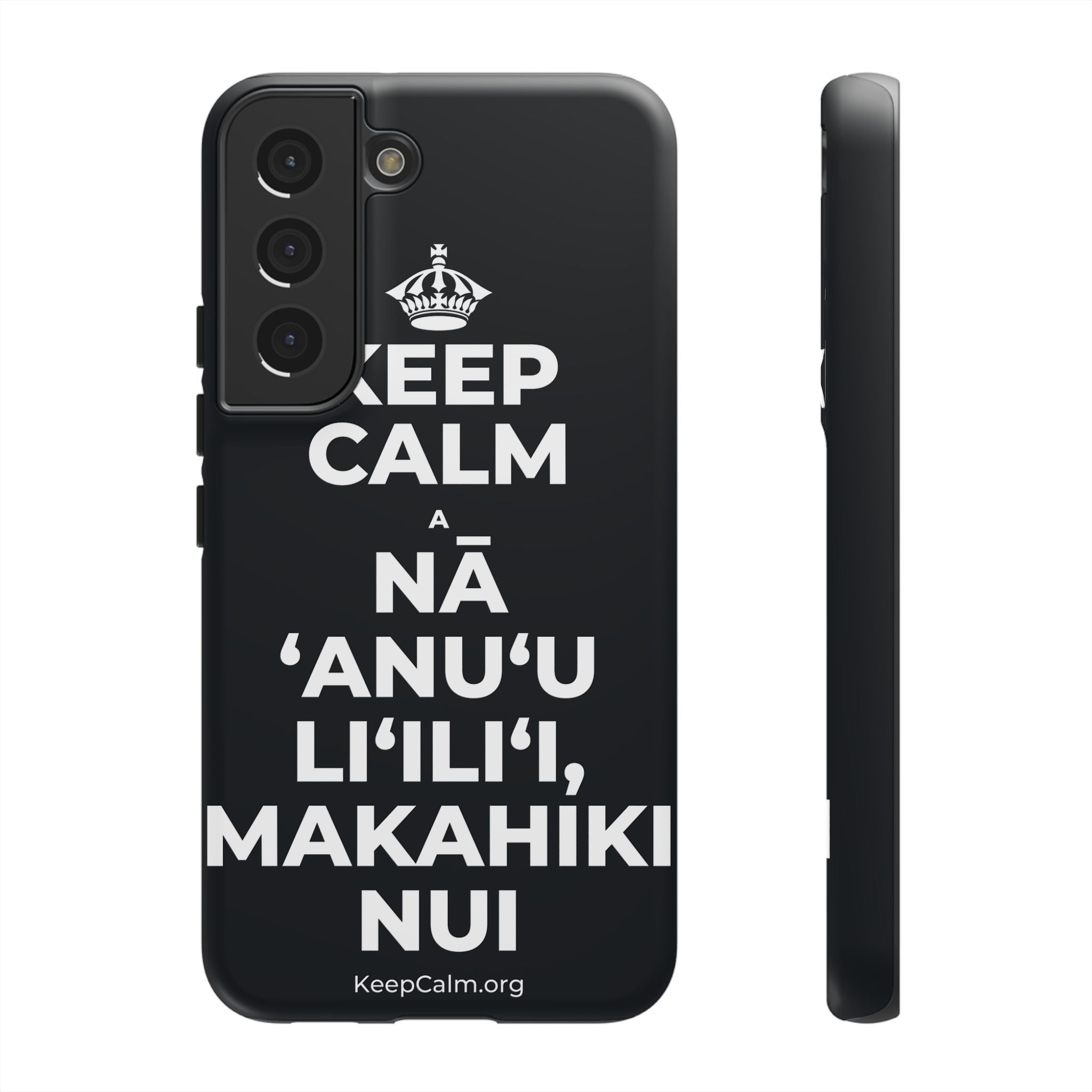 KEEP CALM A NĀ ʻANUʻU LIʻILIʻI, MAKAHIKI NUI Phone Case (Dark)