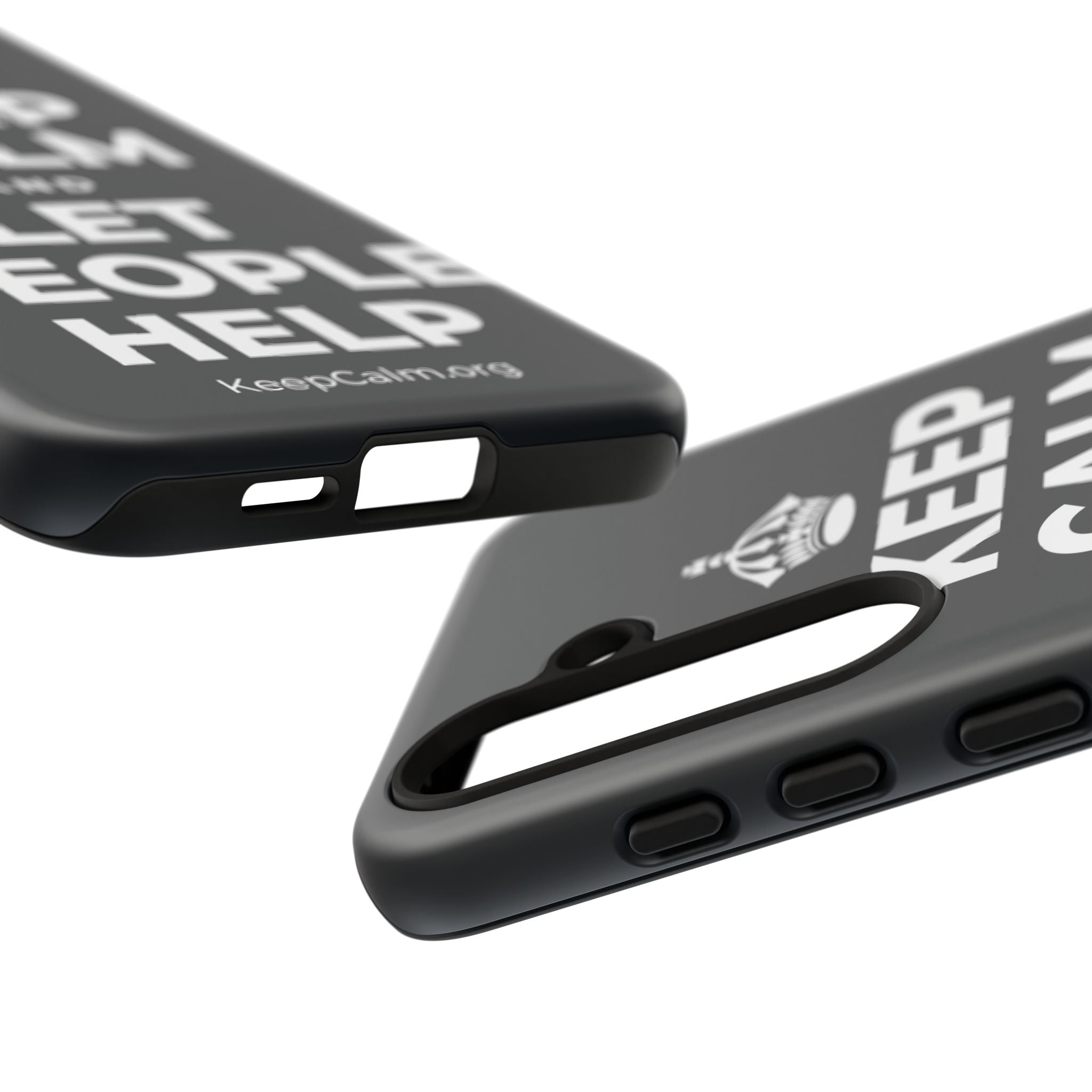 KEEP CALM AND LET PEOPLE HELP Phone Case (Dark)